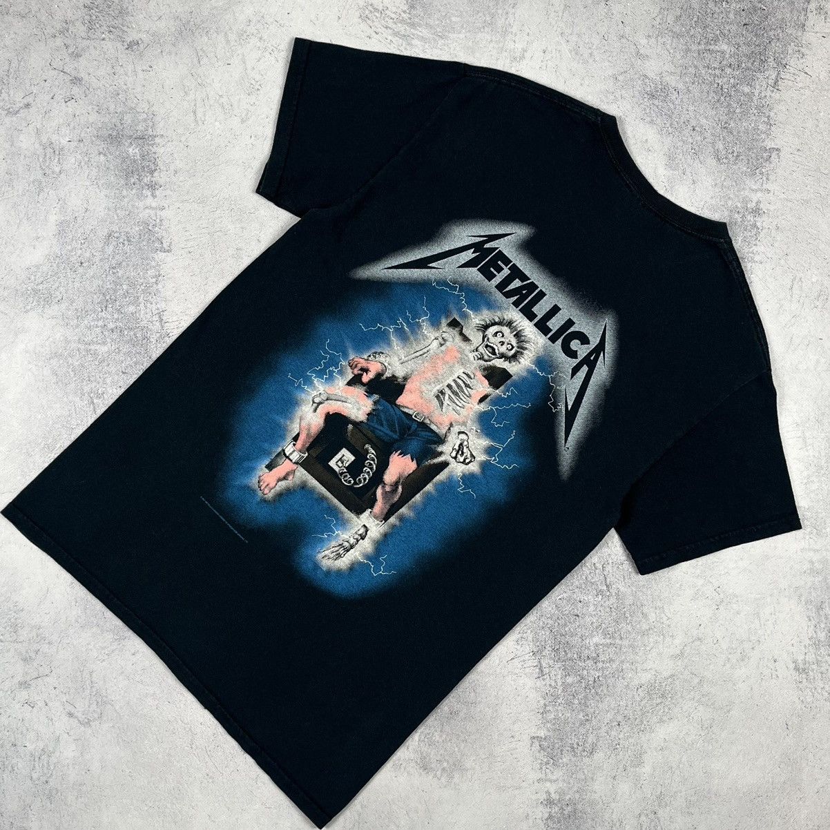 Band Tees Vintage Metallica Ride The Lightning rock band tee 90's Size US S / EU 44-46 / 1 - 1 Thumbnail