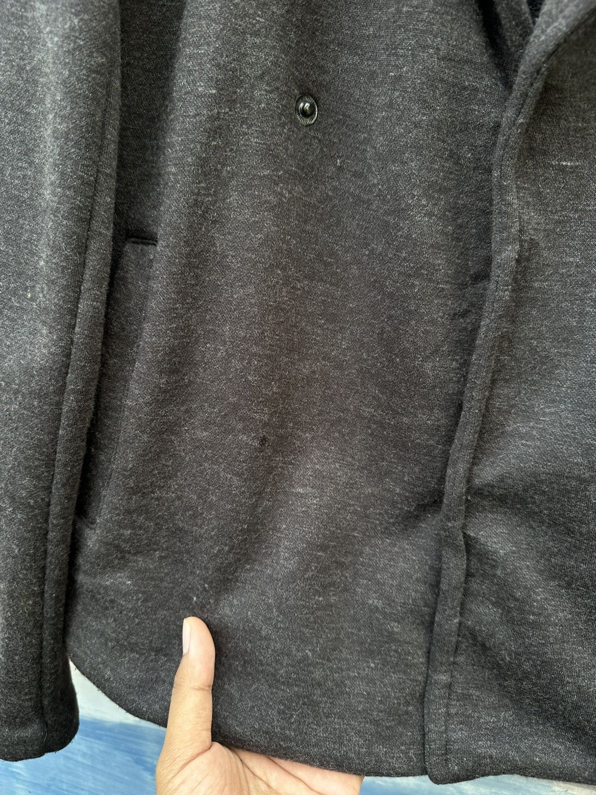 Armani Exchange Armani Exchange Fleece Lined Wool Double Breasted Jacket Size US M / EU 48-50 / 2 - 10 Thumbnail