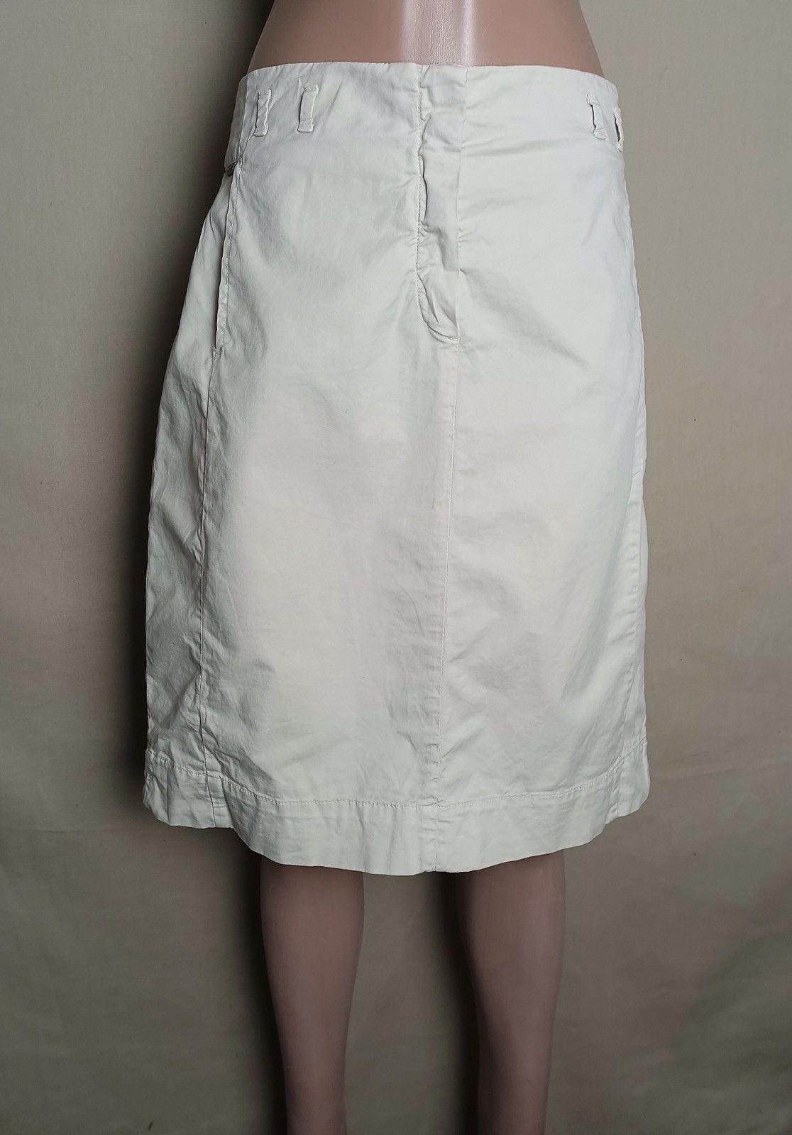Fabiana Filippi Fabiana Filippi Beige Cotton Womens Skirt EU38 US M Size 30" / US 8 / IT 44 - 1 Thumbnail