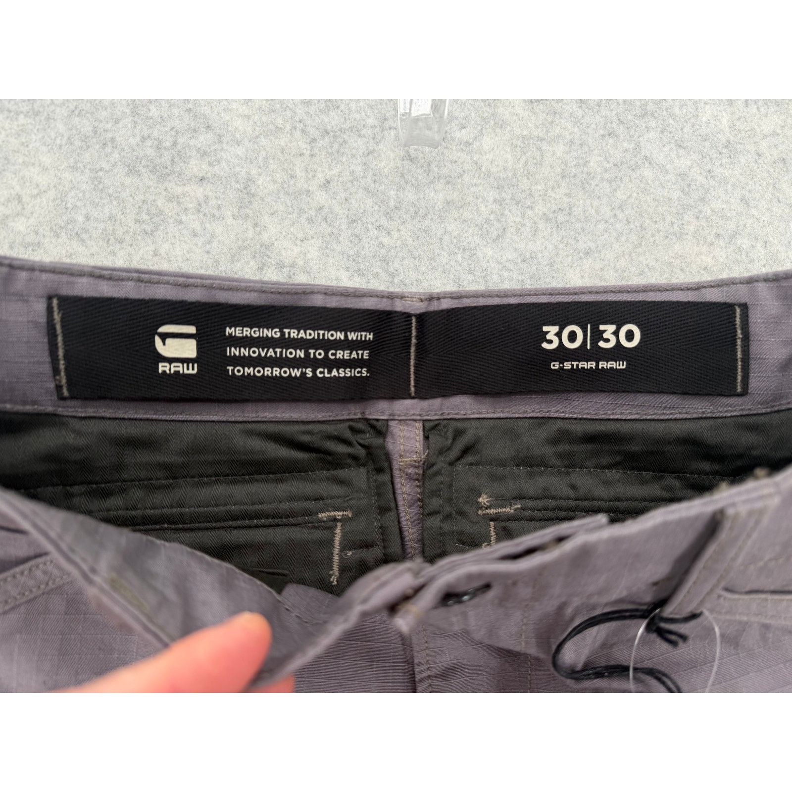 G-Star NWT G-Star RAW Rabbit Rovic Zip 3D Tapered Gray Cargo Pants Size US 30 / EU 46 - 3 Thumbnail