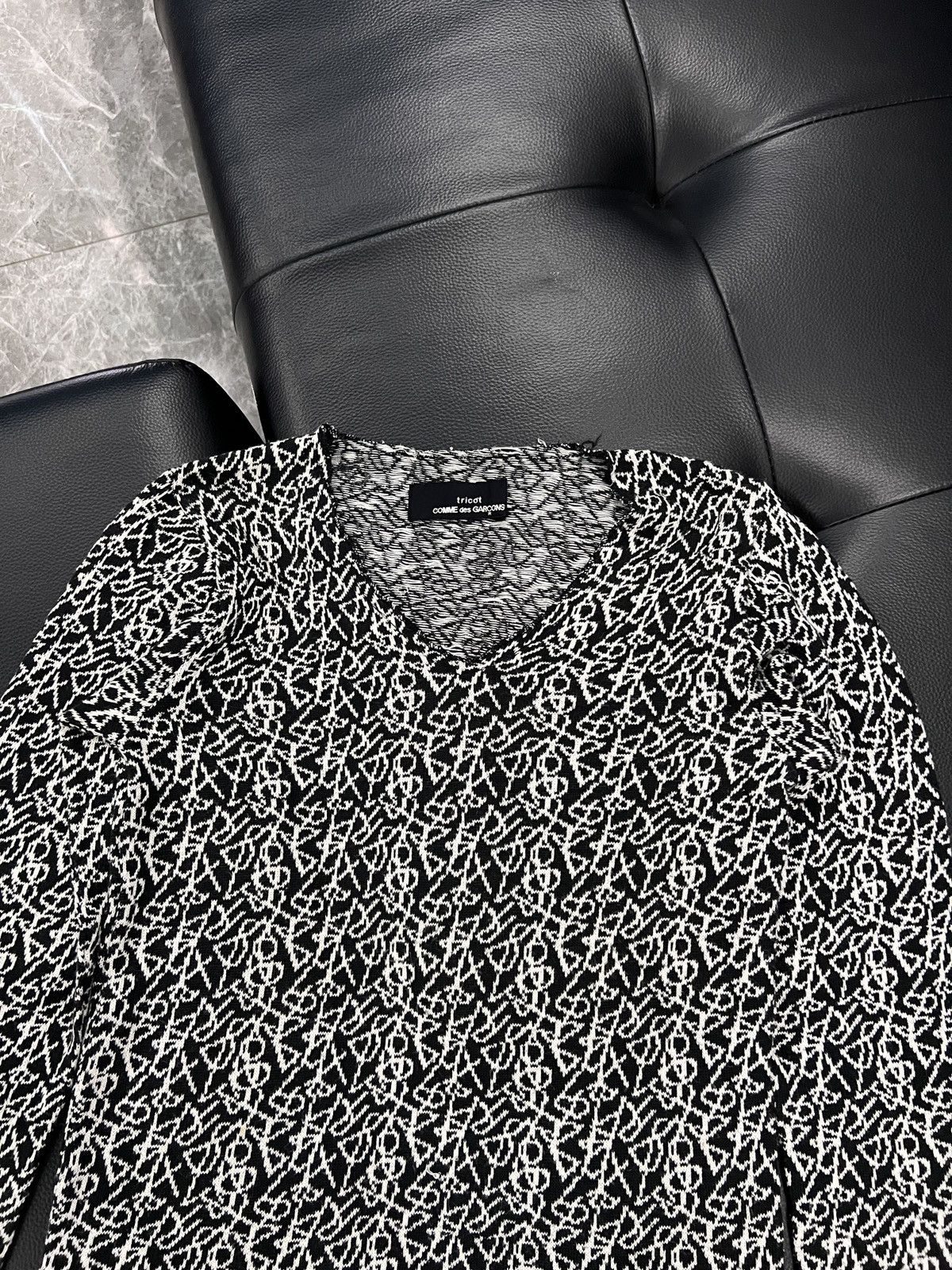 Comme des Garcons Tricot Comme des Garçons 00s All-Over Jacquard Knit Sweater Size S / US 4 / IT 40 - 3 Thumbnail