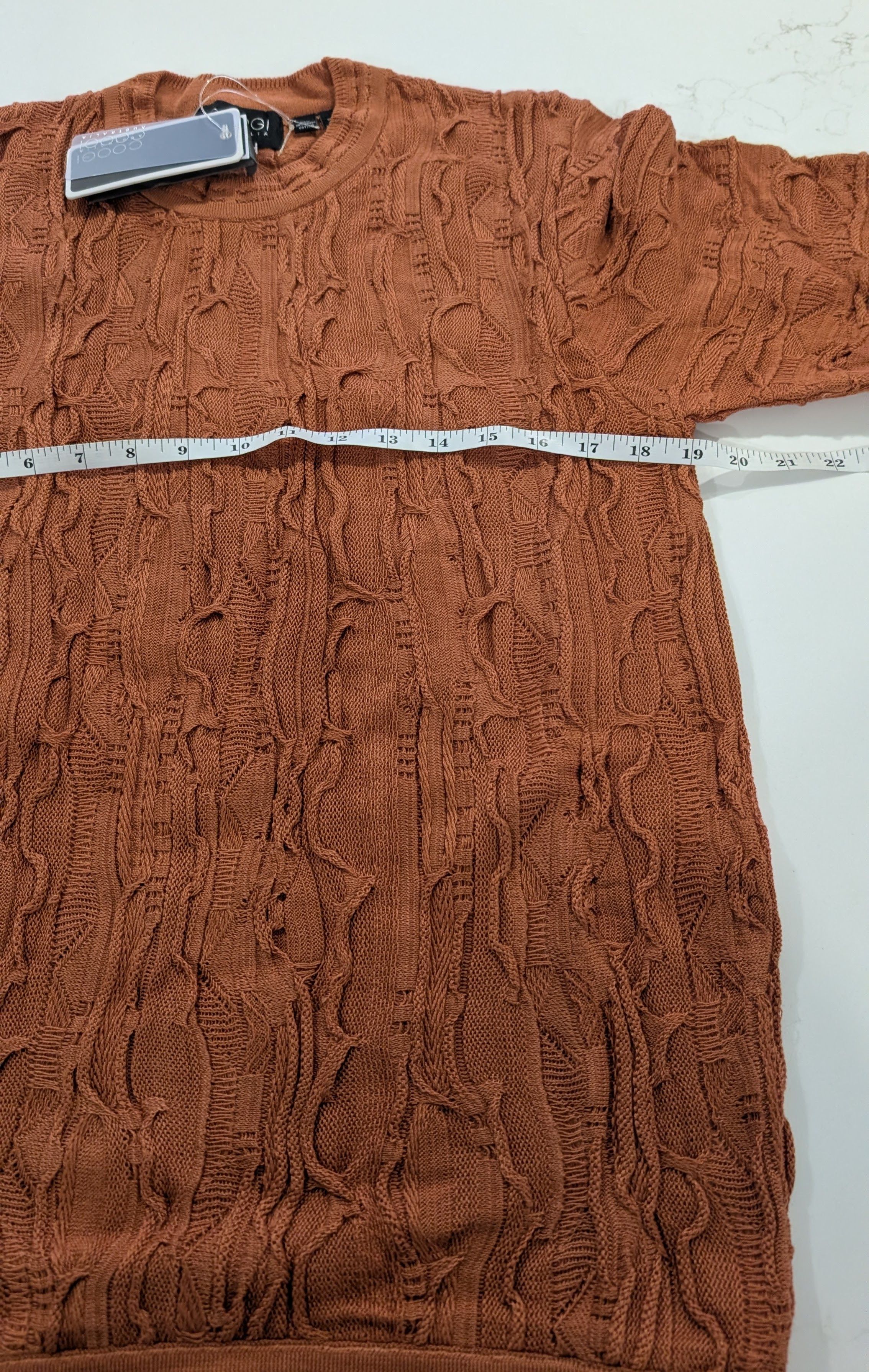 Coogi Coogi NWT Classic 3D Knit Sweater Copper Size M Size US M / EU 48-50 / 2 - 11 Thumbnail
