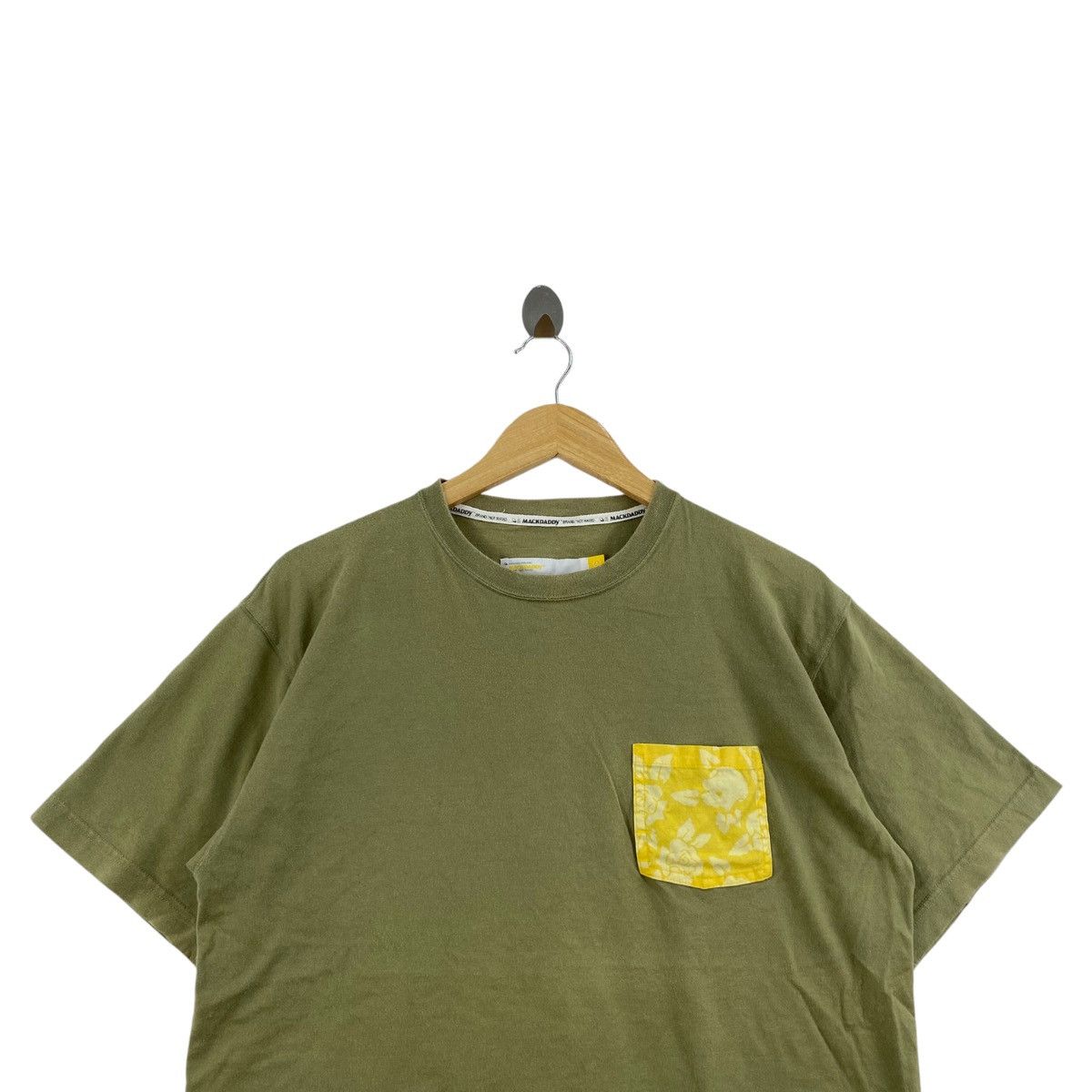 Japanese Brand MACKDADDY Japanese Brand Pocket Plain Green Short Sleeve Size US XL / EU 56 / 4 - 2 Thumbnail