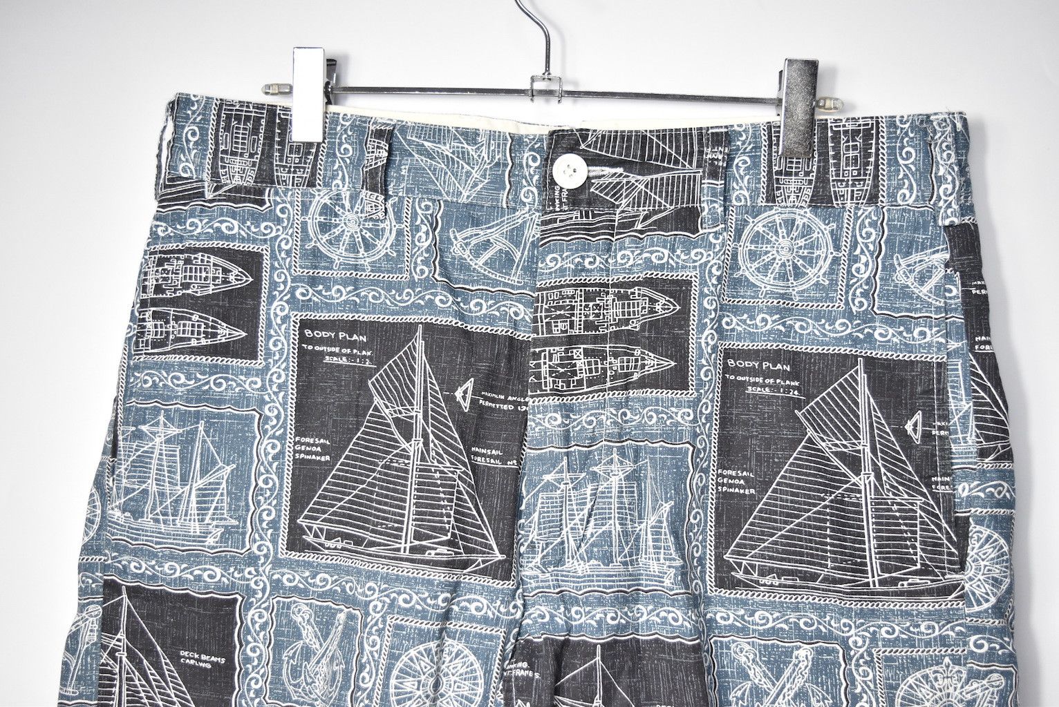 Engineered Garments graphic slacks shorts 22813 - 0455 64 Size US 32 / EU 48 - 3 Thumbnail