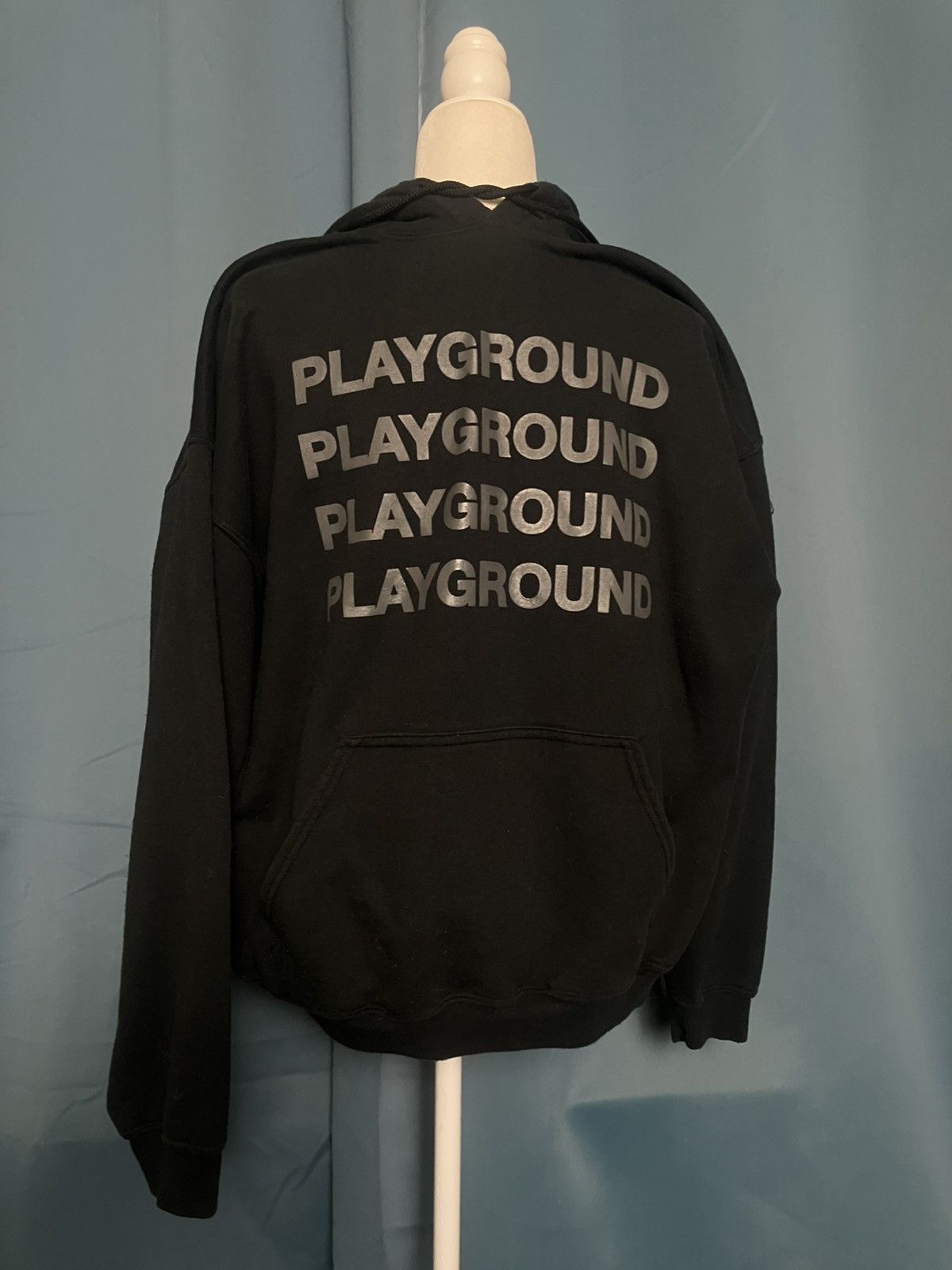 Gildan “PLAYGROUND LA” Black/Black Hoodie Size US XL / EU 56 / 4 - 1 Thumbnail