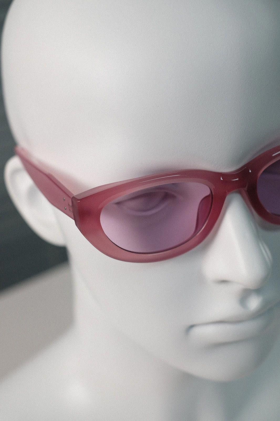 Japanese Brand Vintage Y2k Avant Garde Cat Eye Pink Sunglasses Unisex OS Size ONE SIZE - 8 Thumbnail