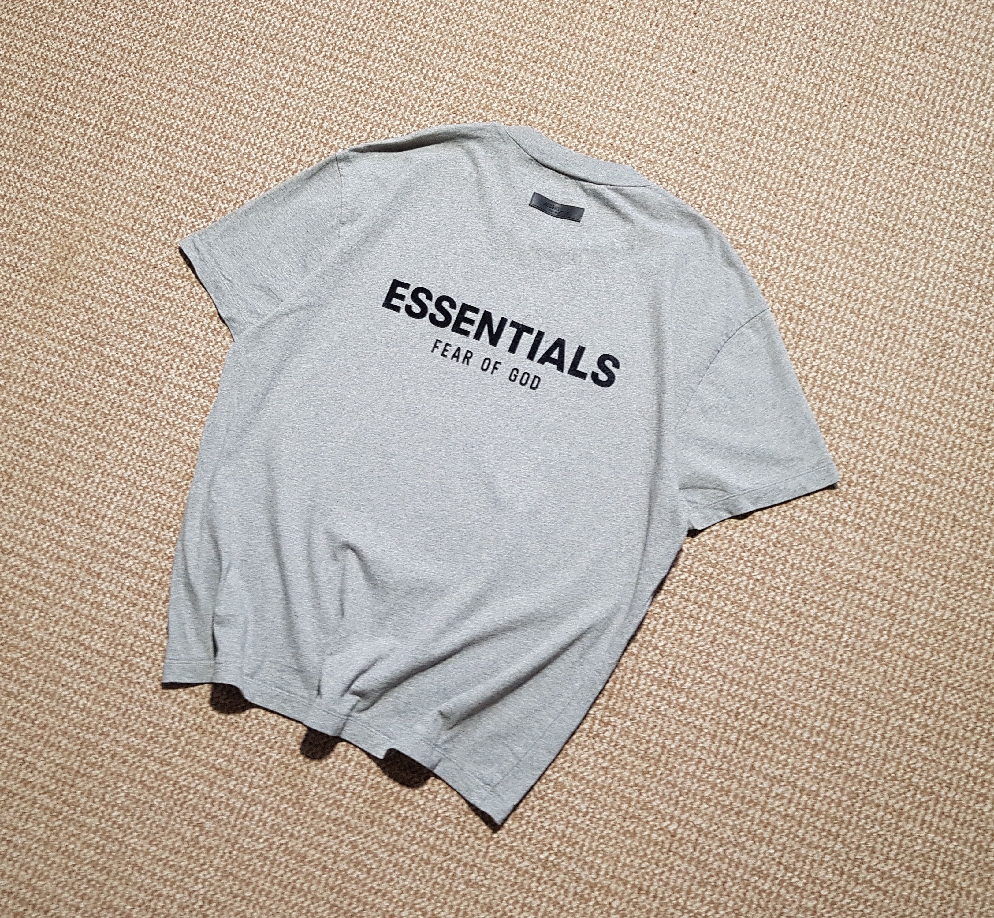 Essentials Essentials Fear of God Dark Oatmeal Short Sleeve T-Shirt Tee Size US L / EU 52-54 / 3 - 1 Thumbnail