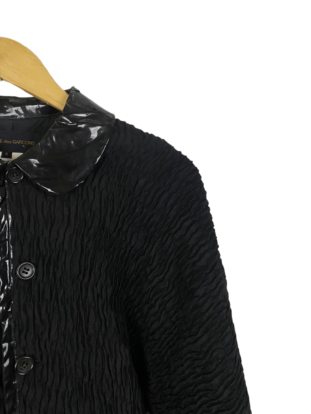 Comme des Garcons Homme Plus AD Winter Comme Des Garcons Pleating Wool/Silk Jacket Size S / US 4 / IT 40 - 4 Thumbnail