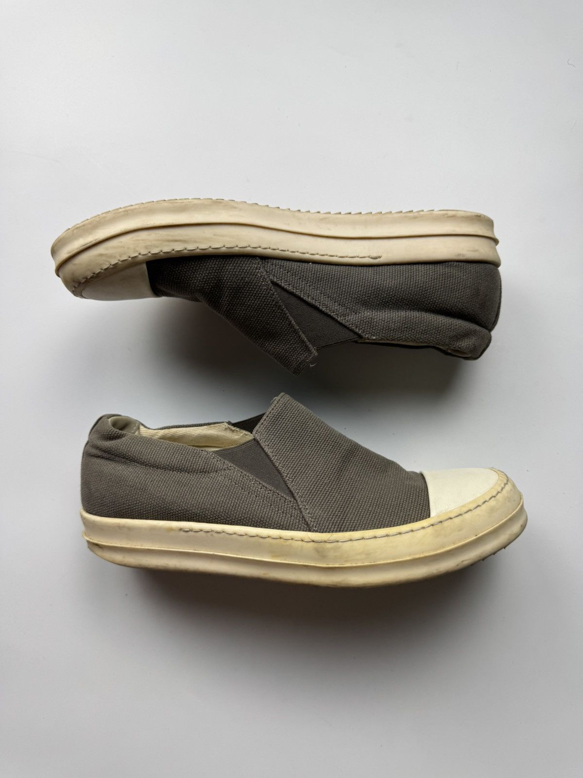 Rick Owens Drkshdw Beige Boat Shoes