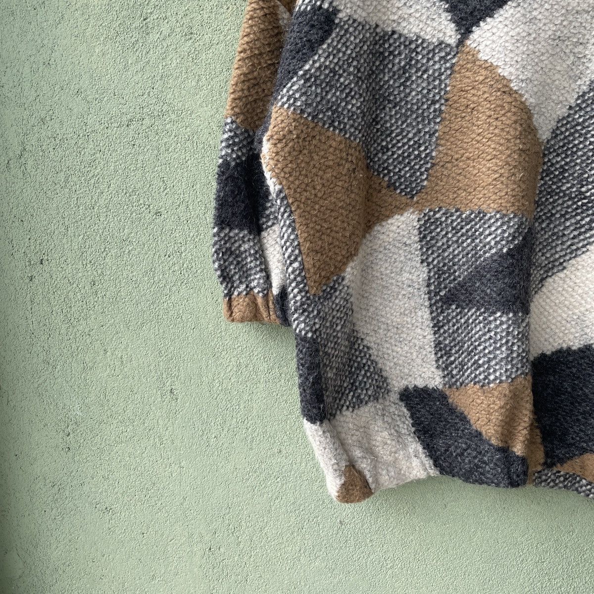 Homespun Knitwear Vintage Vinyl Mohair Shag Shaggy Knitwear Sweater Jumper Size US XL / EU 56 / 4 - 4 Thumbnail