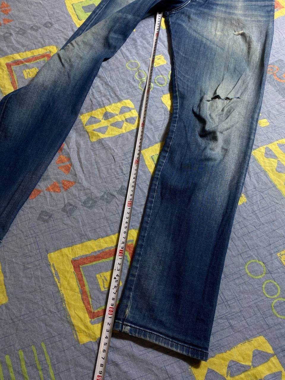 Diesel Vintage Diesel Jeans Y2K Logo Designer Size US 31 - 17 Thumbnail