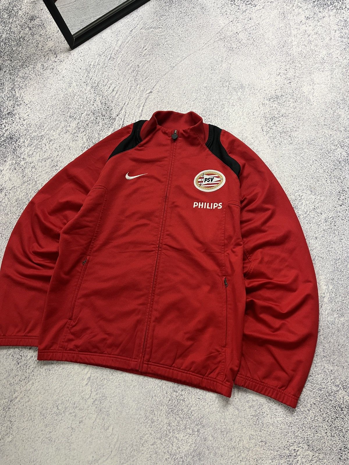 Nike Vintage Nike PSV Philips Track Jacket 2000s Soccer Football Size US S / EU 44-46 / 1 - 2 Thumbnail