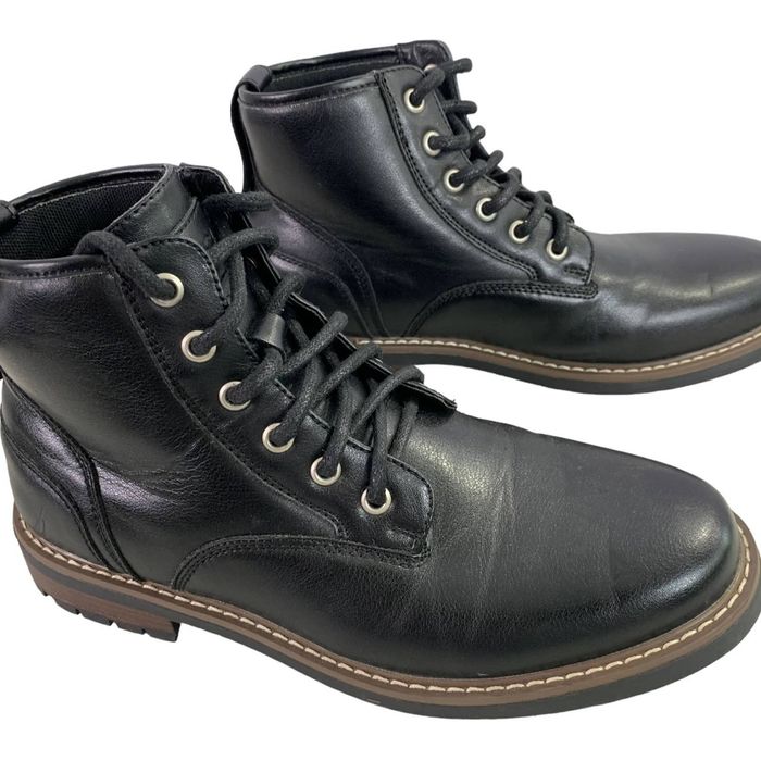 Nautica Nautica Work Boots Faux Leather Biker Boots Men's Size 7.5 ...