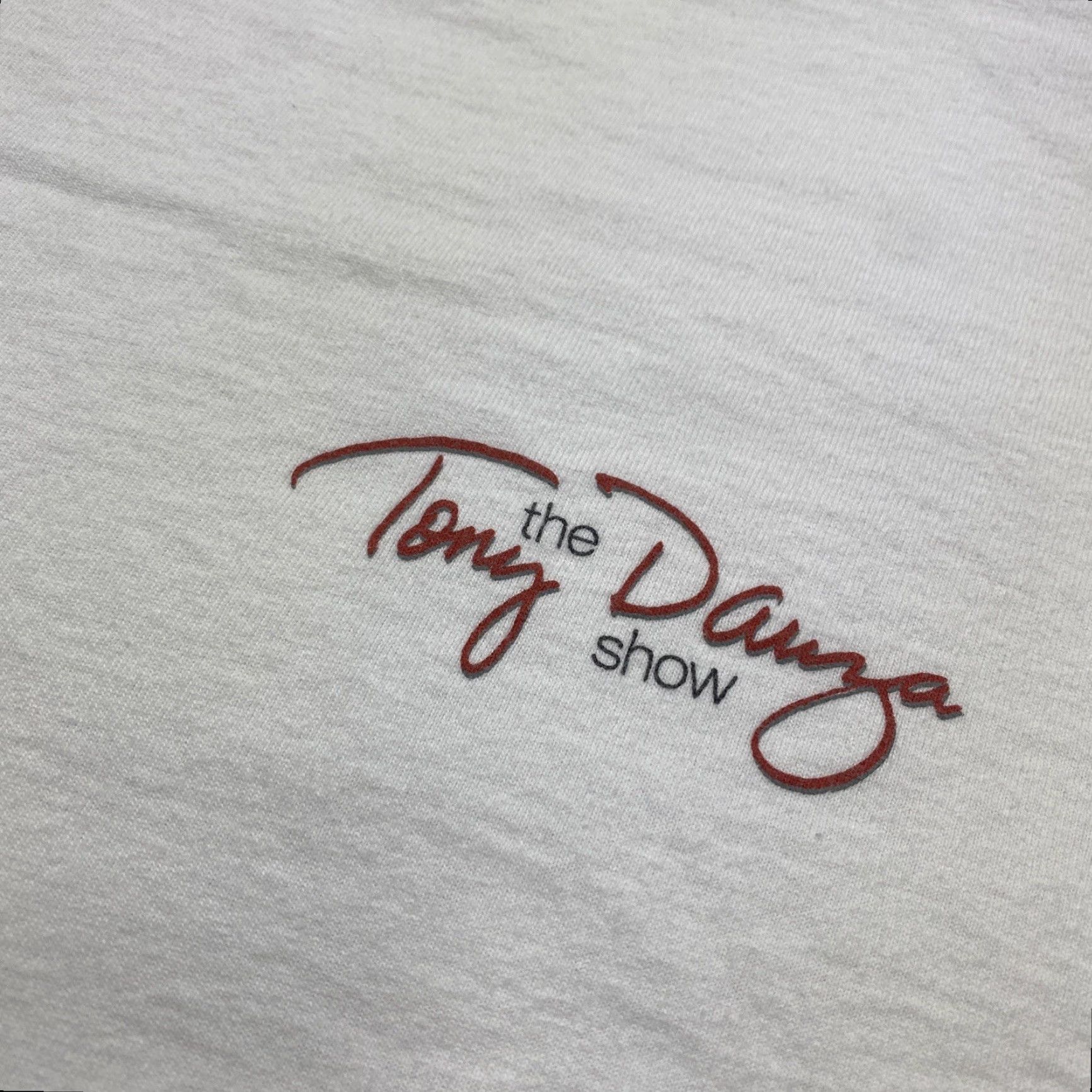 Vintage VINTAGE The Tony Danza Show Shirt Mens XL White 90S Y2K Promo Tee Size US XL / EU 56 / 4 - 2 Thumbnail