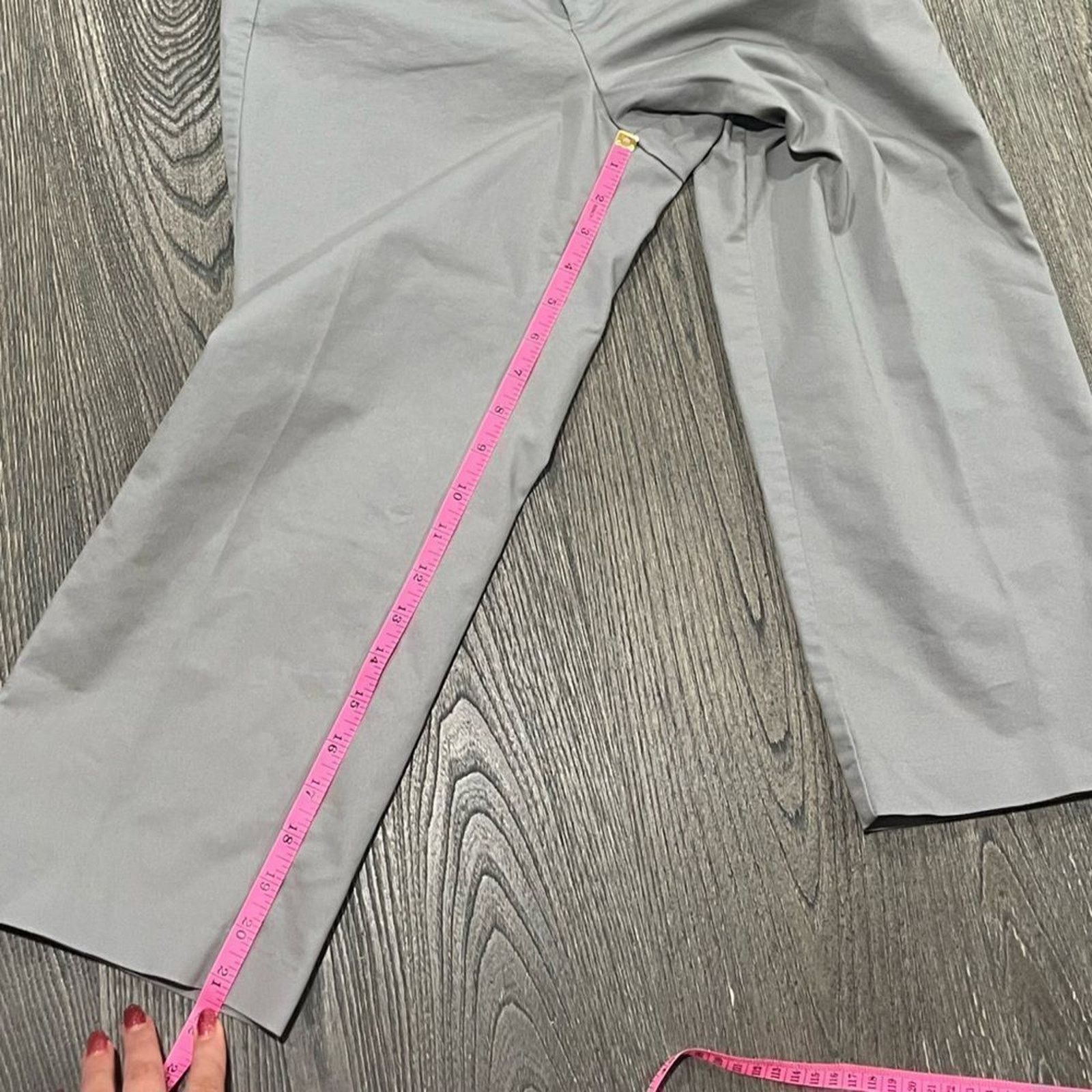 Dockers Dockers Light Gray Cropped Wide Leg Trousers Size 4 Size 27" / US 4 / IT 40 - 7 Thumbnail