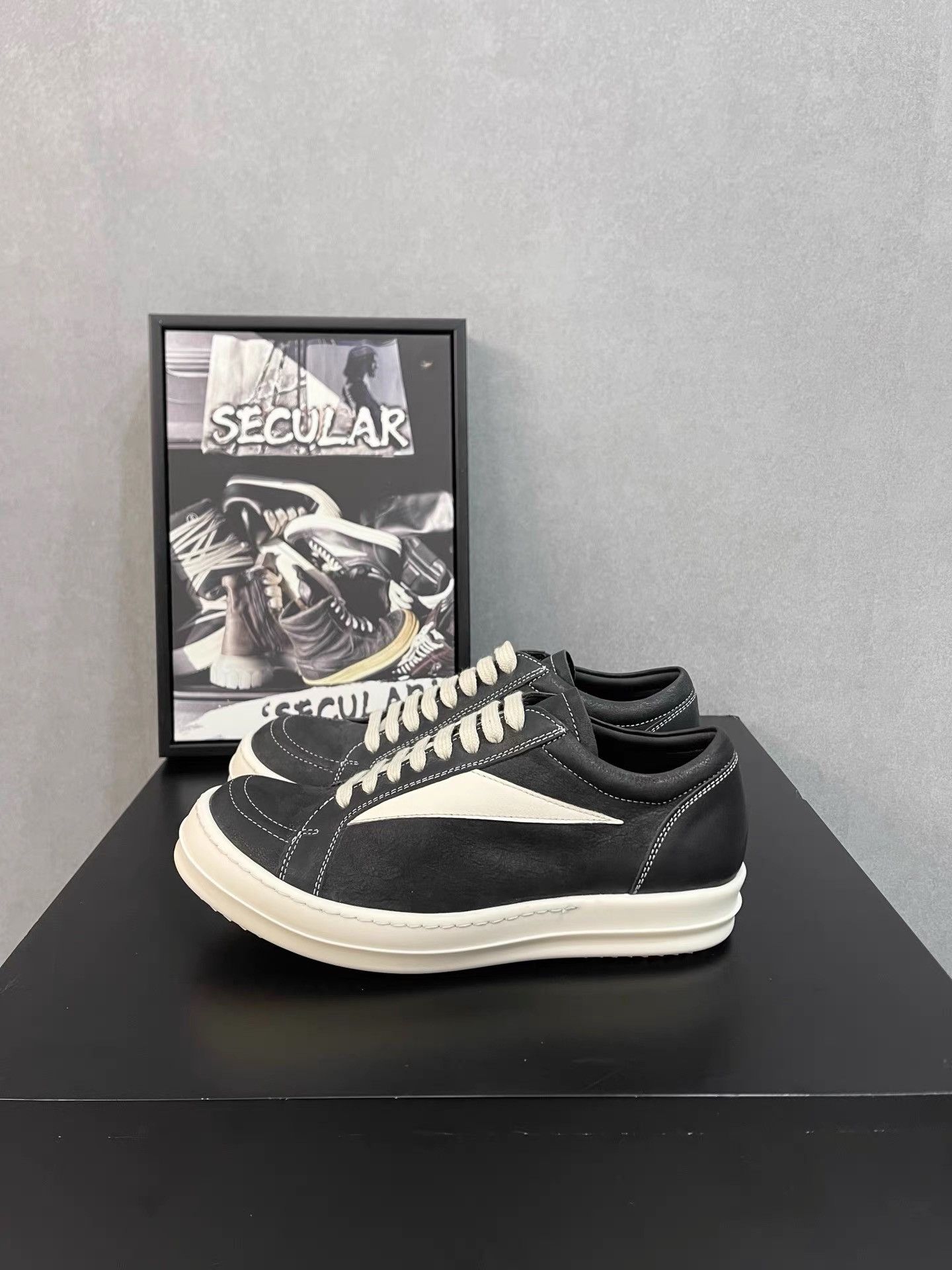 Rick Owens Rick Owens 24SS Calfskin Vintage "Vans" Women's Sneakers K34 Size US 6 / IT 36 - 2 Thumbnail