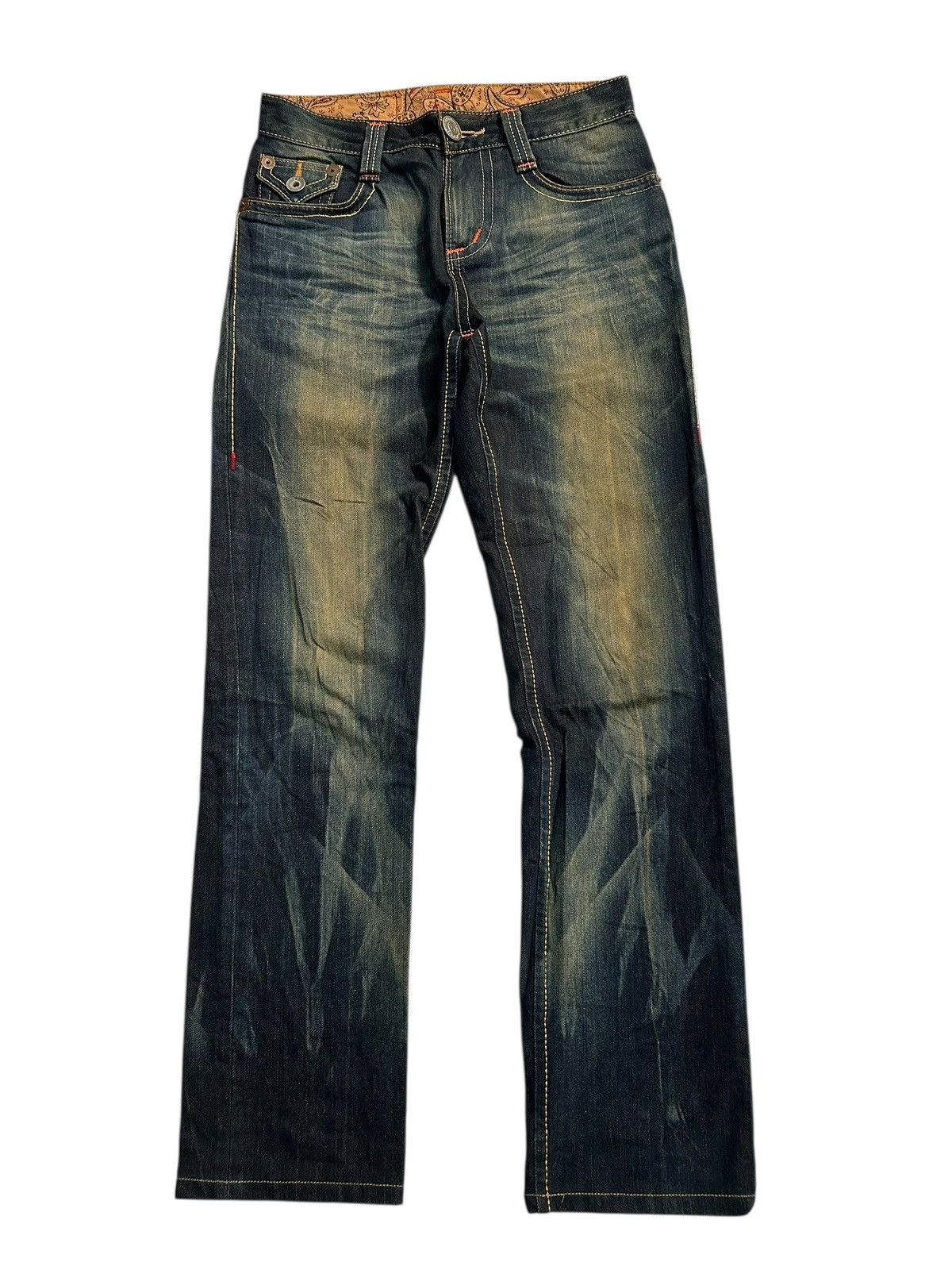 Japanese Brand × Kapital × Vintage VINTAGE EDWIN RUSTY MUDWASH PUNK GRUNGE STYLE DENIM JEANS Size US 30 / EU 46 - 3 Thumbnail