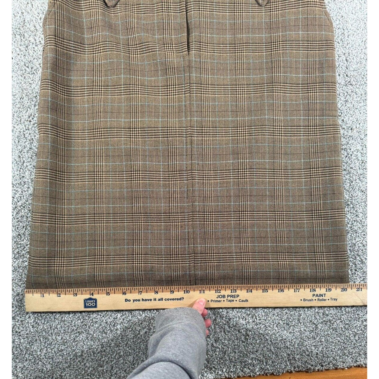 Other Petite Sophisticate Skirt 12 Academia Vintage 90s Plaid Size 34" / US 12 / IT 48 - 7 Thumbnail