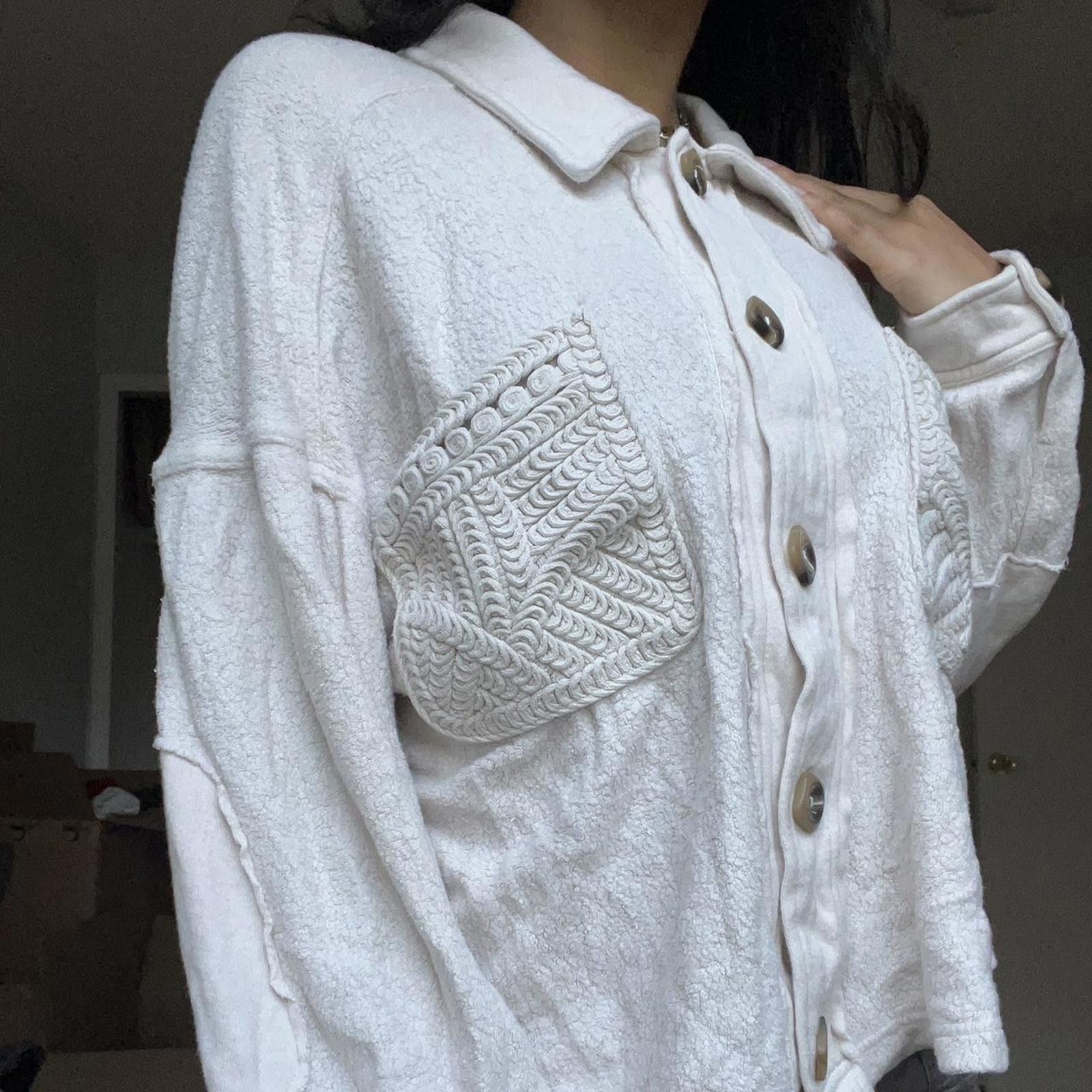 Other Cream 100% cotton button-up cardigan with a relaxed fit Size M / US 6-8 / IT 42-44 - 5 Thumbnail
