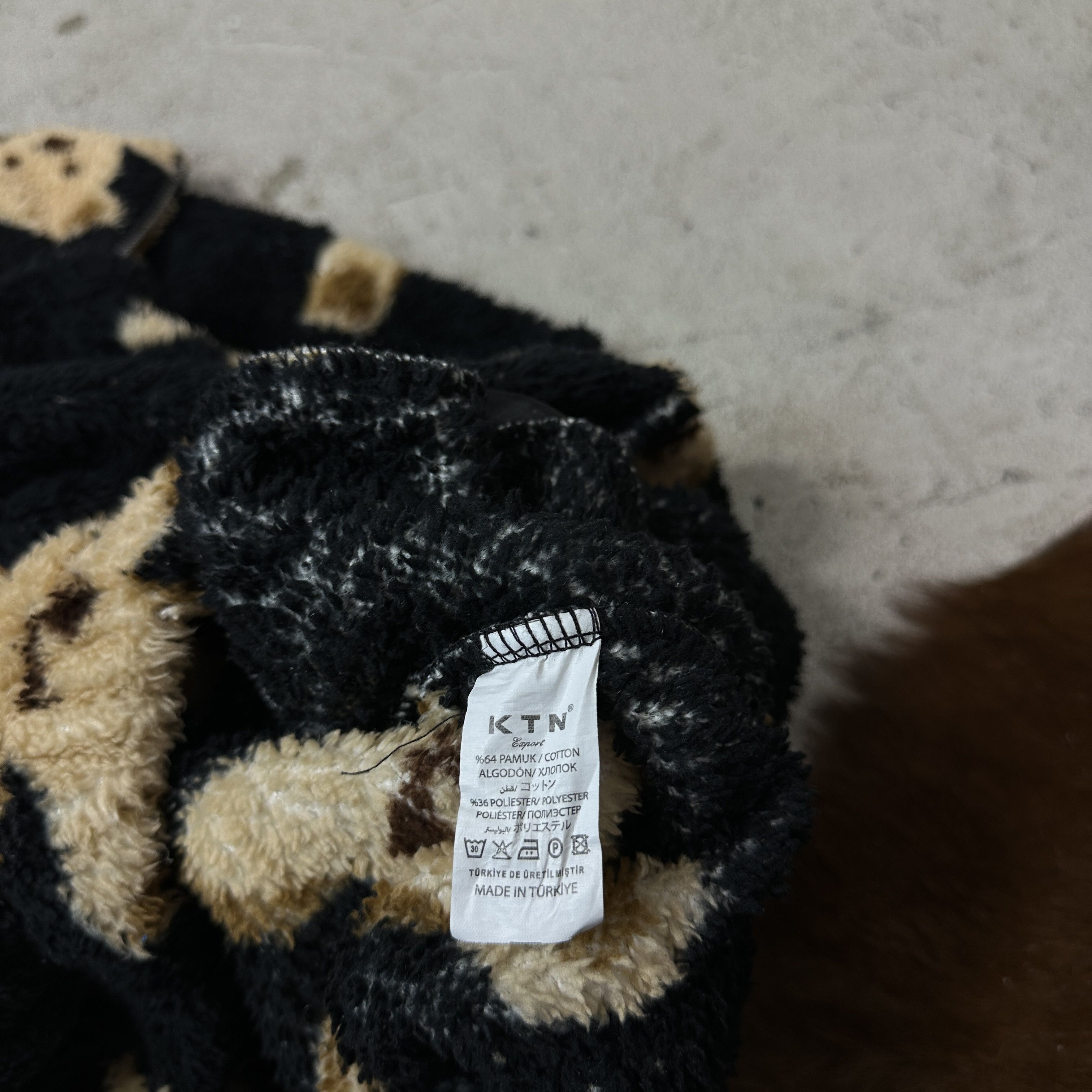 Vintage Vintage Teddy Bear Fleece Zipped Sweatshirt Y2K Size L / US 10 / IT 46 - 5 Thumbnail