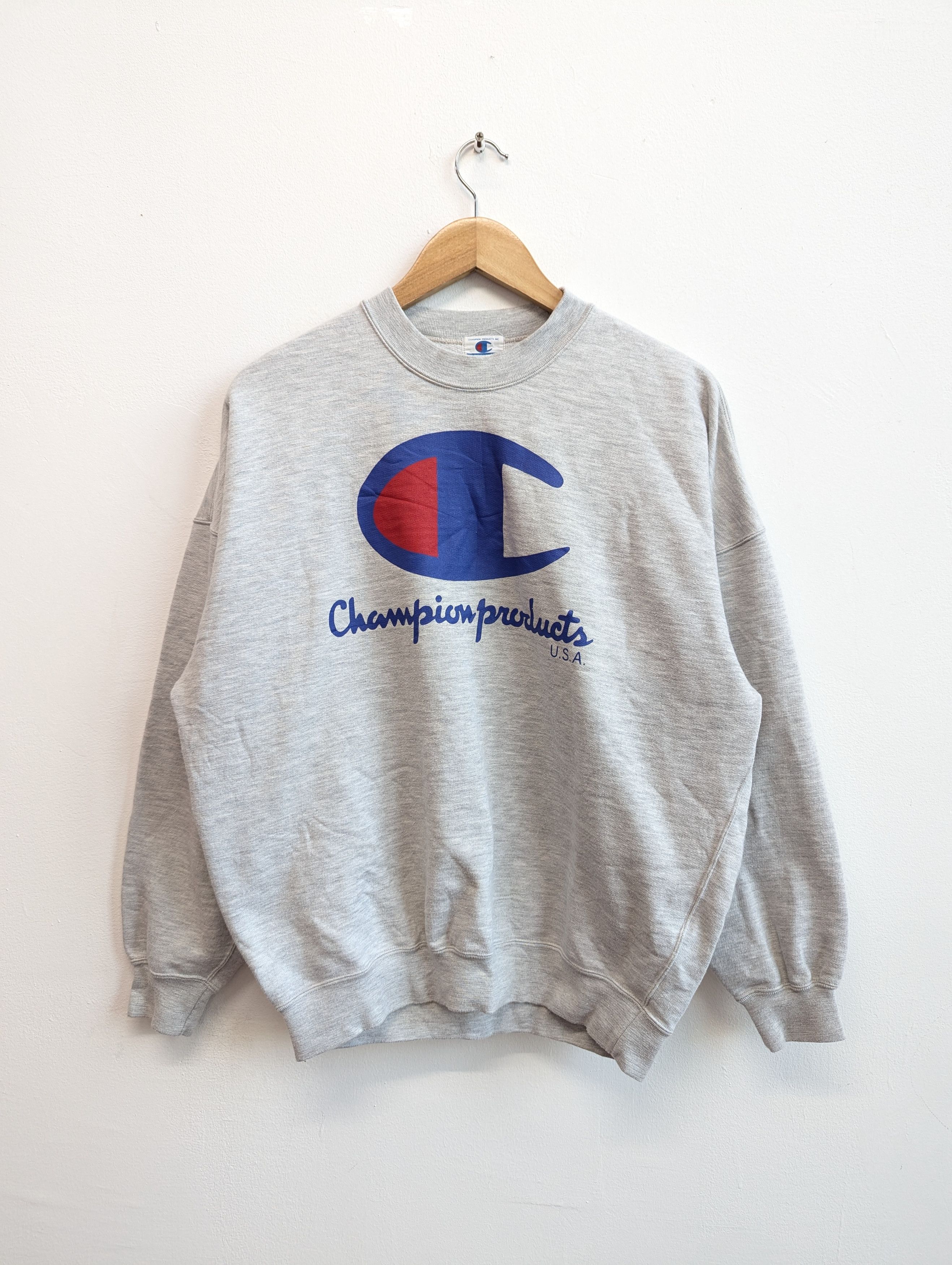 Vintage 90s Championproducts Big Logo Crewneck Sweatshirt