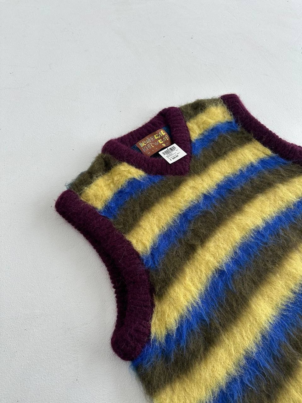 Brain Dead Brain Dead Peru Blurry Lines Alpaca Vest Size US XL / EU 56 / 4 - 2 Thumbnail