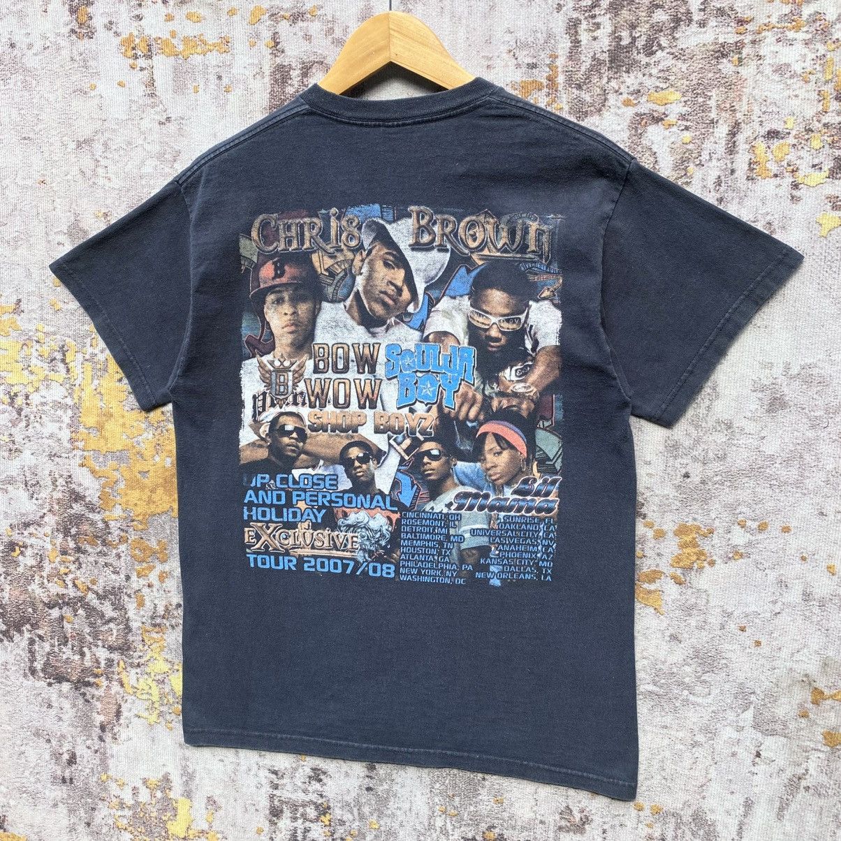 Rap Tees Vintage Y2k Chris Brown Bow Wow Soulja Boy Concert Tour Tee Size US M / EU 48-50 / 2 - 4 Thumbnail