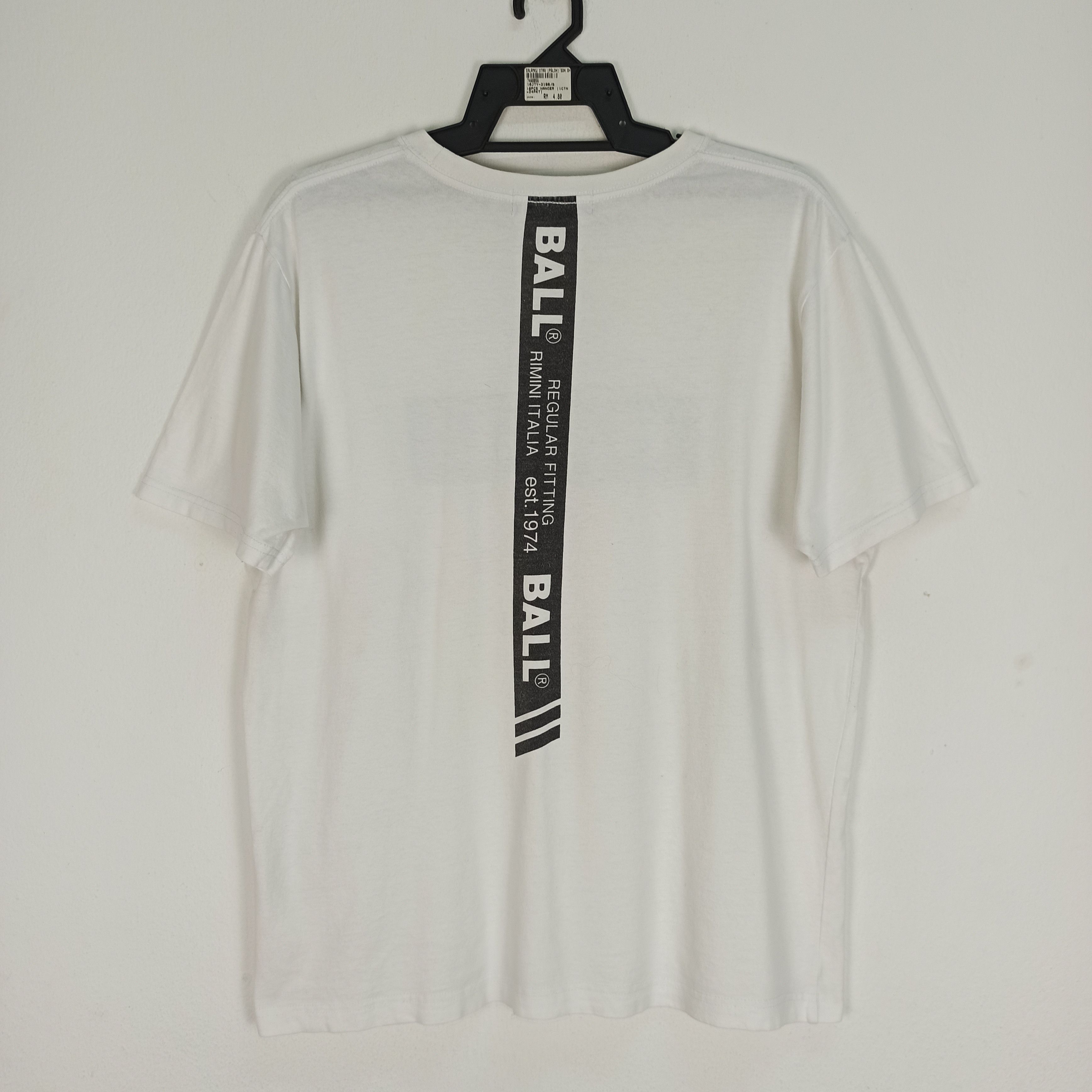 Japanese Brand RARE BALL RIMINI ITALIA STREETWEAR TSHIRT Size US L / EU 52-54 / 3 - 1 Thumbnail