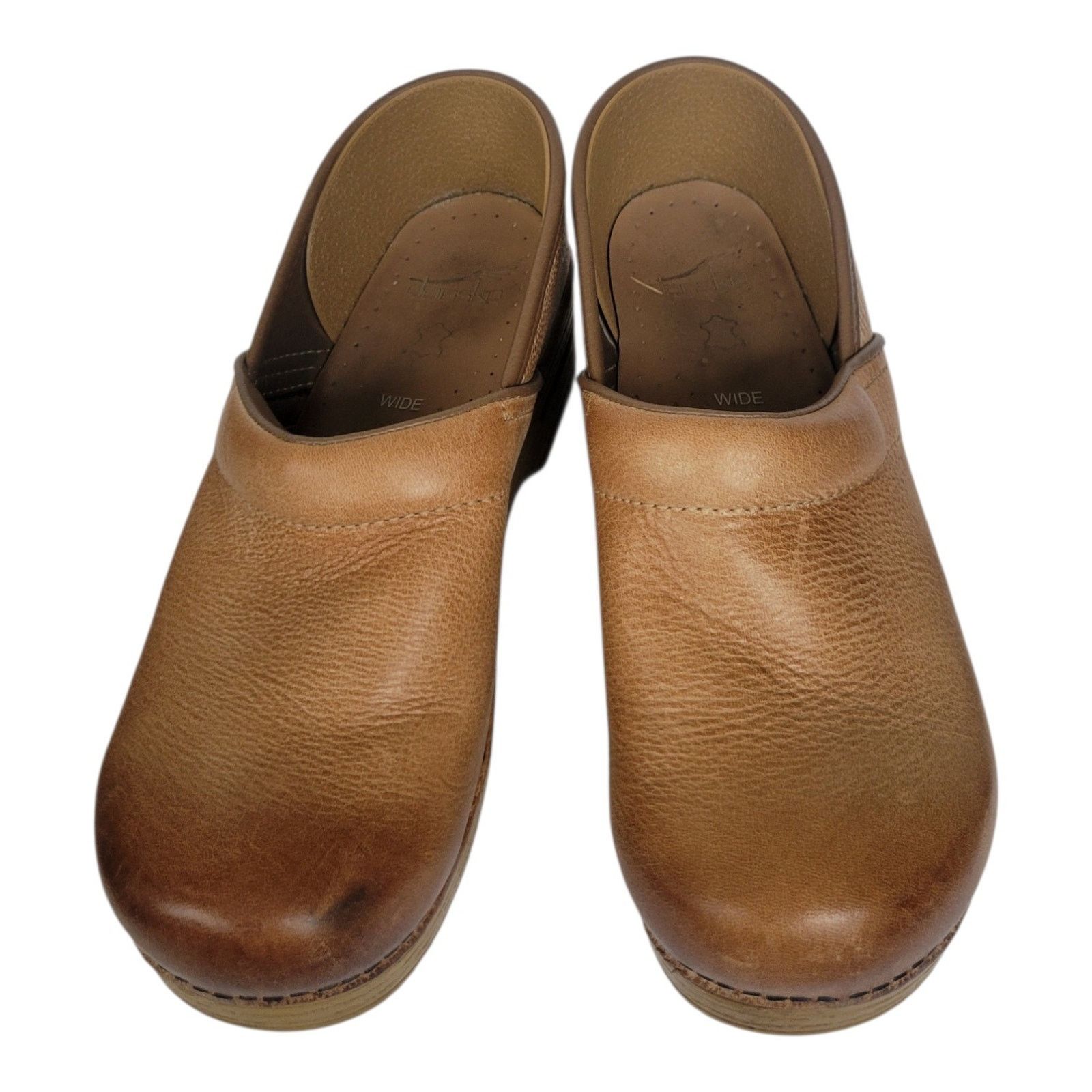 Dansko Dansko Professional Honey Distressed Leather Slide Size 40W Size US 9.5 / IT 39.5 - 4 Thumbnail