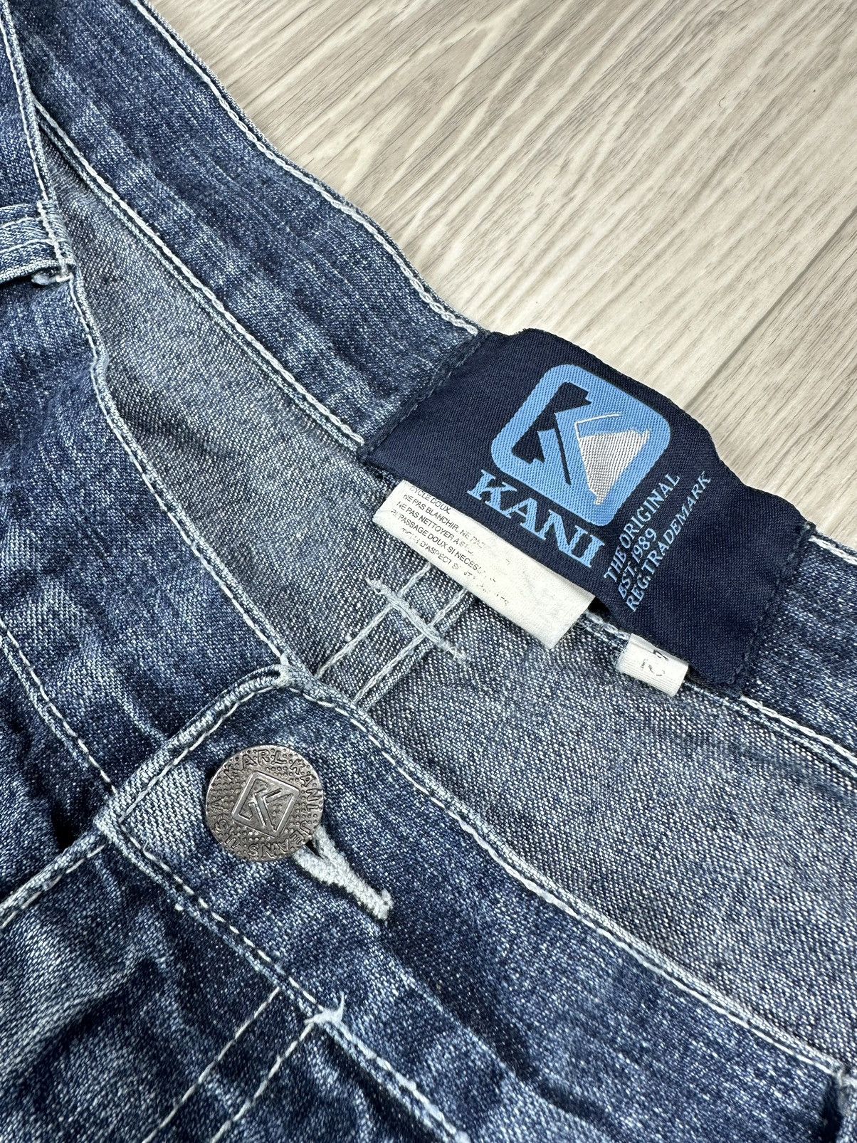 Karl Kani Vintage KARL KANI Distressed Baggy Denim Pants Big Logo Size US 40 / EU 56 - 10 Thumbnail