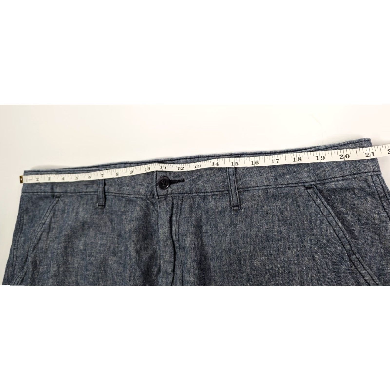 Levi's Levi's Outdoors Cargo Shorts Men's 40 Blue Cotton Linen Regular Pocket Logo Casual Pants Size US 40 / EU 56 - 5 Thumbnail