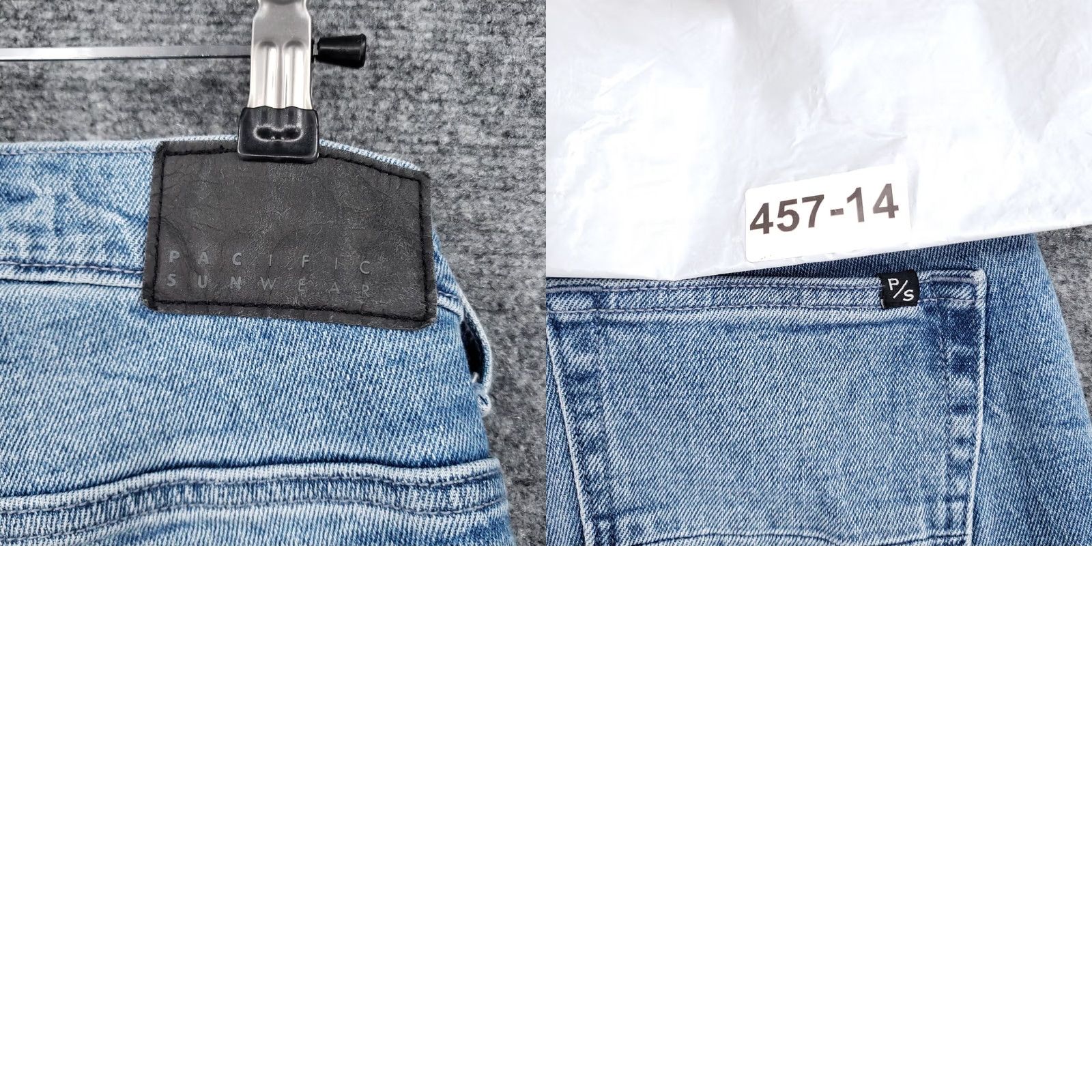 Pacsun PacSun Jeans Men 30x29 Blue Skinny Straight Leg Medium Wash Denim Zip Fly Ripped Size US 29 - 9 Thumbnail
