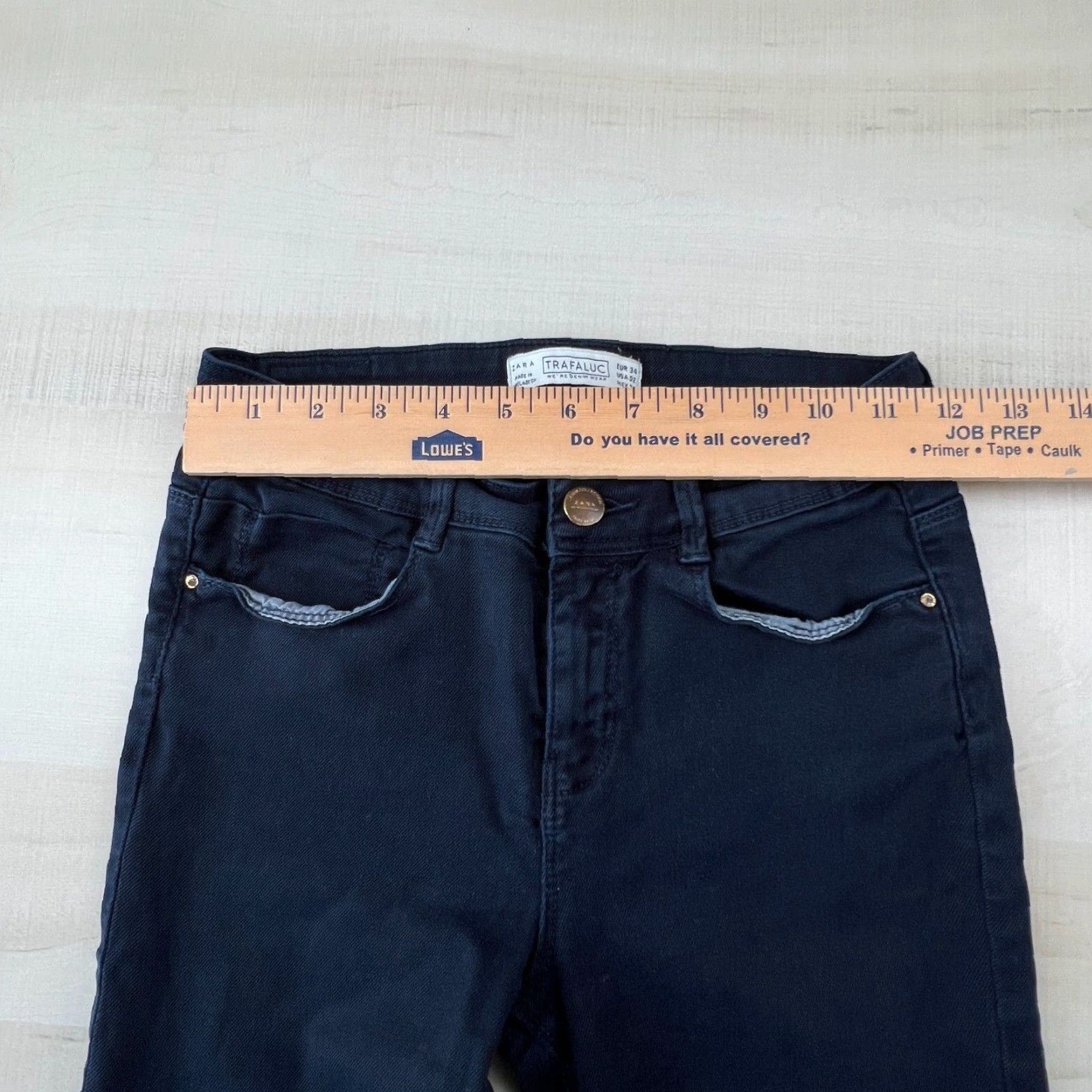 Zara Zara Womens Skinny Jeans Blue Dark Wash Denim Slim Fit Stretch 2 Extra Large Size 26" / US 2 / IT 38 - 7 Thumbnail
