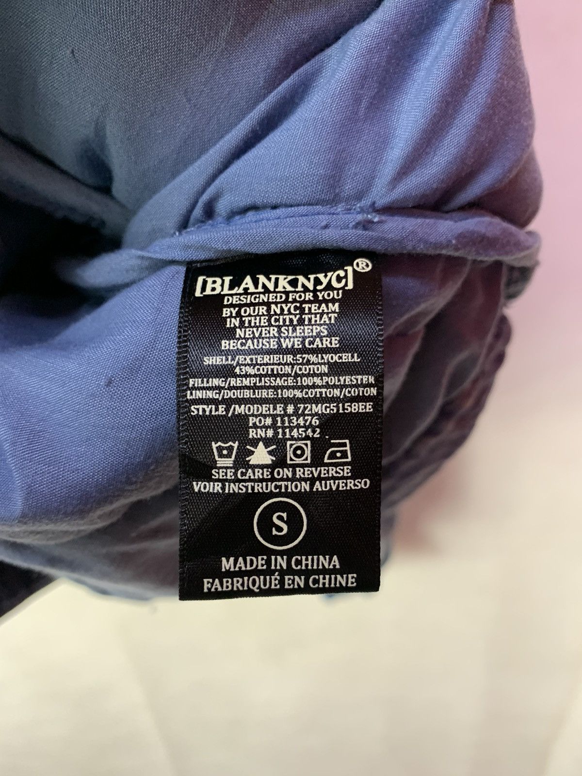BLANKNYC 🔥Blank NYC Quilted Denim Style Bomber Jacket Oversize Size US S / EU 44-46 / 1 - 9 Thumbnail
