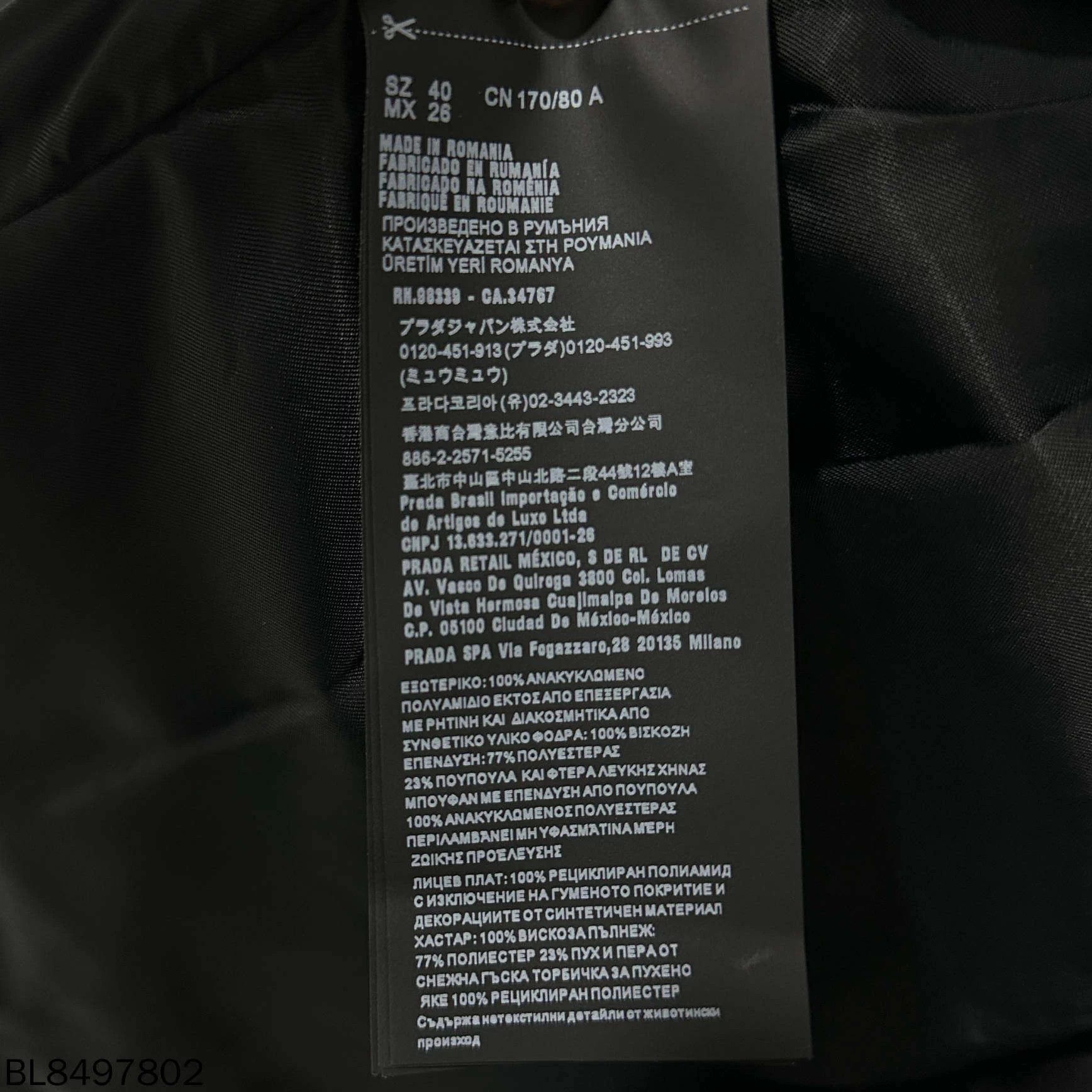 Prada PRADA Nylon Down Jacket w/ Triangle Logo - Size 40 Size M / US 6-8 / IT 42-44 - 5 Thumbnail