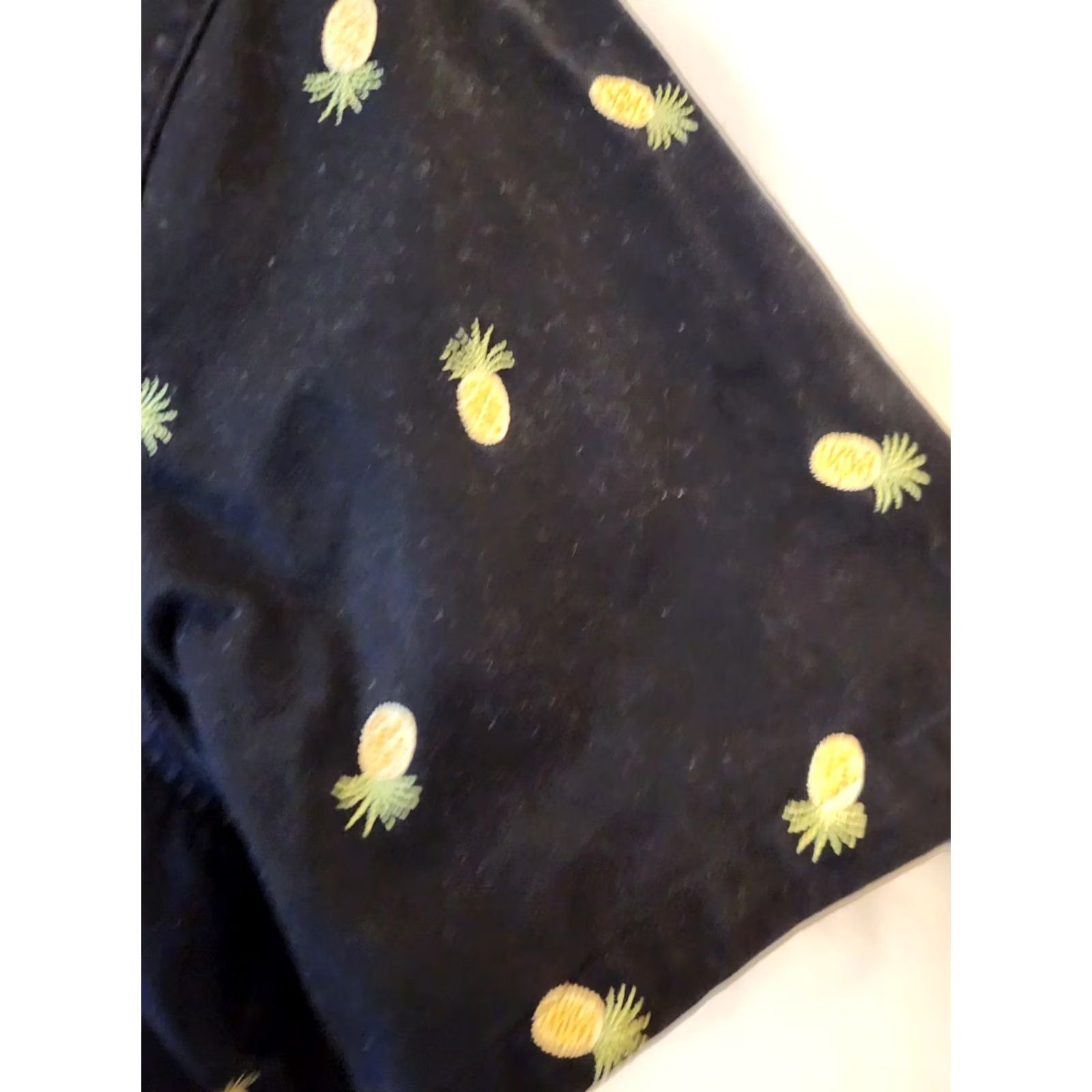 Quacker Factory Quacker Factory Women's Black Embroidered Pineapple Jacket Short Sleeve Zip 2X Size 40" / US 18 - 5 Thumbnail