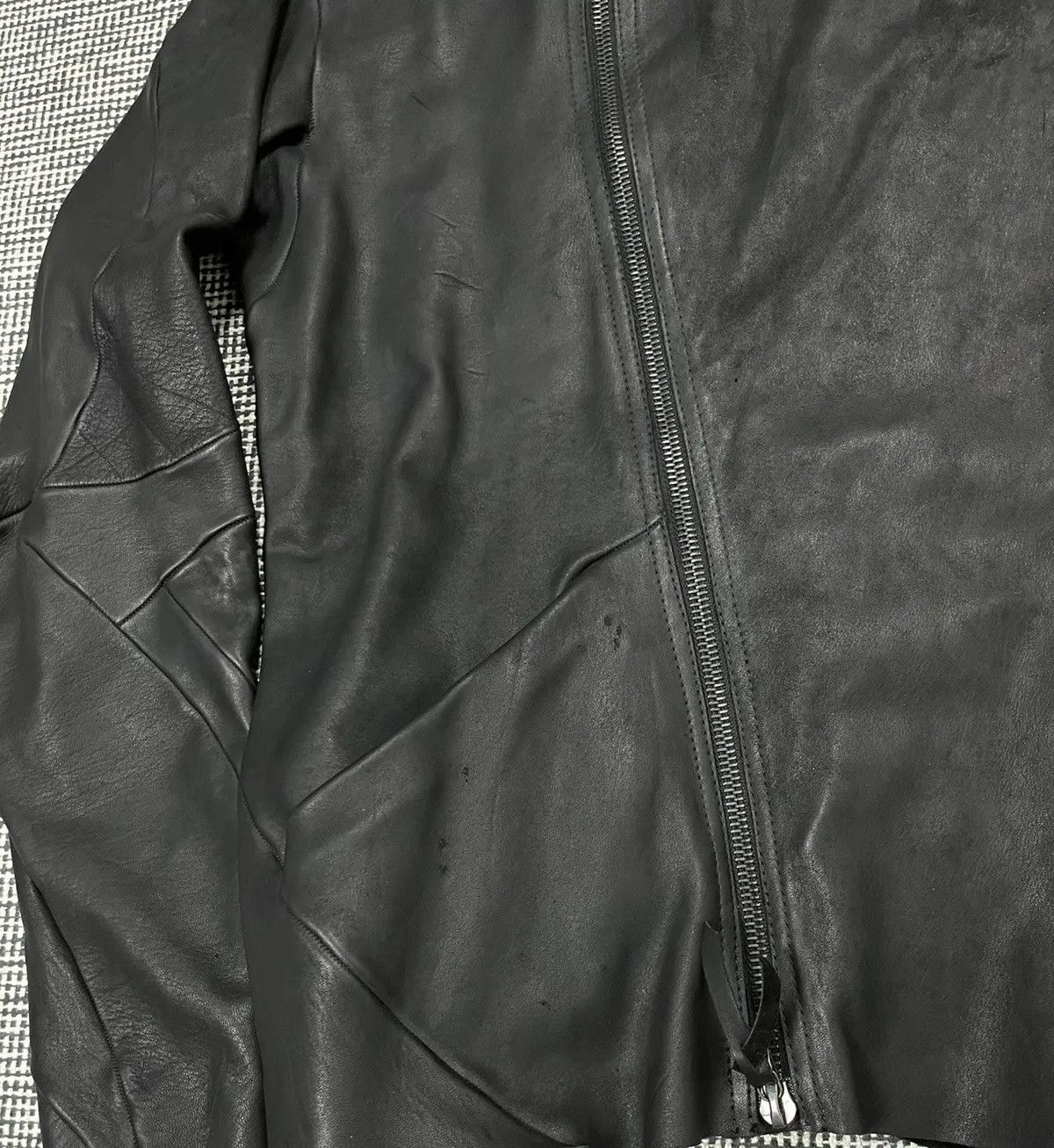 Leon Emanuel Blanck Faded black Leon Emanuel Blanck distortion leather jacket Size US M / EU 48-50 / 2 - 11 Thumbnail