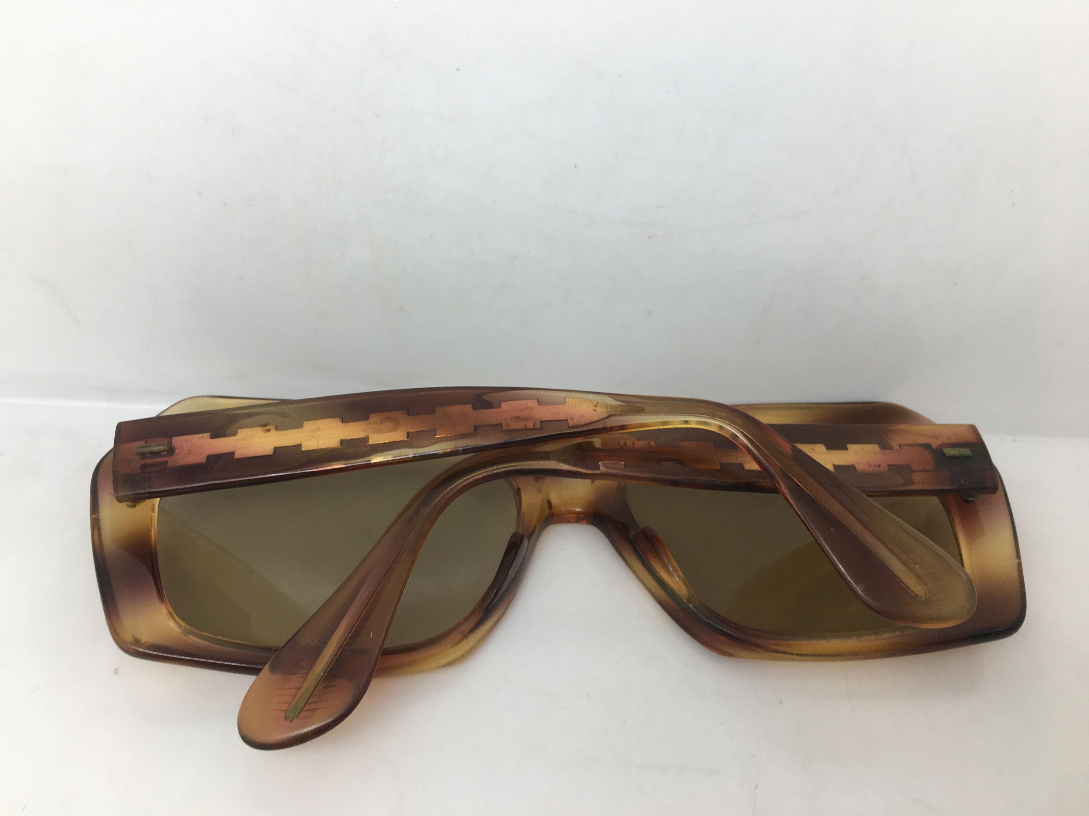 Vintage Vintage REGE Handmade Acetate Sunglasses Frame Glass Lens Size ONE SIZE - 8 Thumbnail
