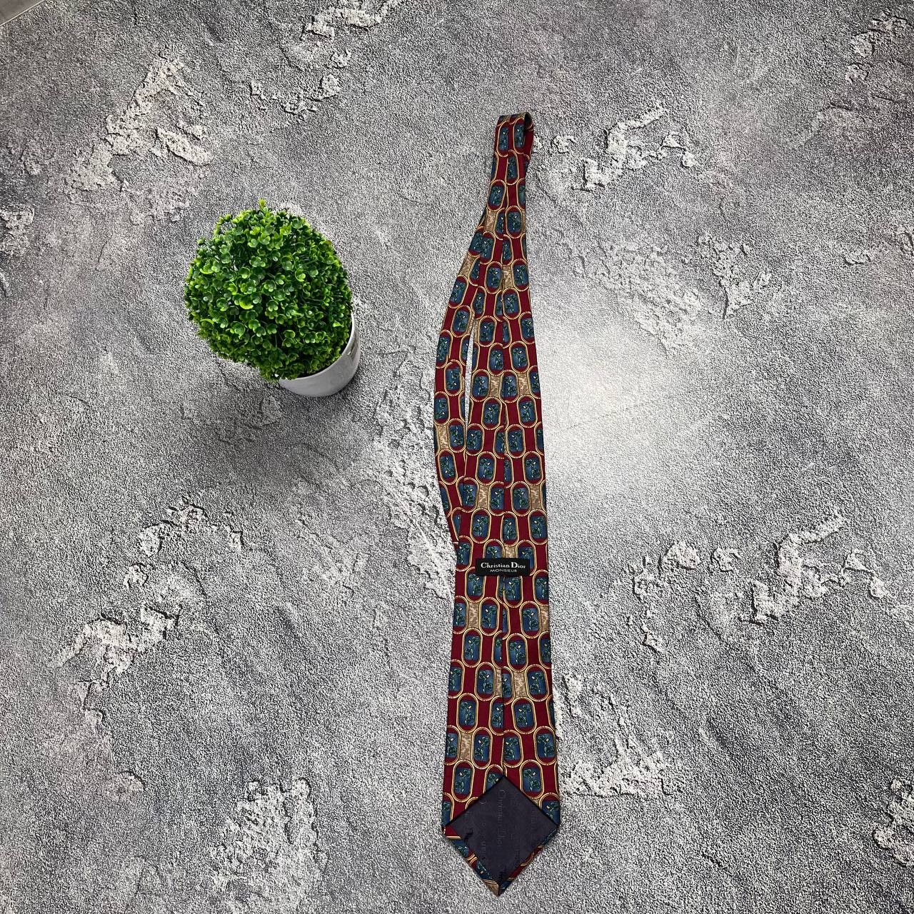 Christian Dior Monsieur Luxury Christian Dior Monsieur Pattern 100% Silk Tie Designe Size ONE SIZE - 5 Thumbnail