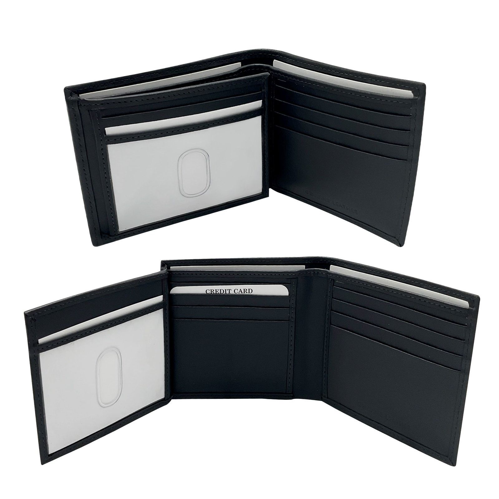 Handmade Men's minimalist Dark Gray leather wallet | Slim wallet Size ONE SIZE - 2 Thumbnail