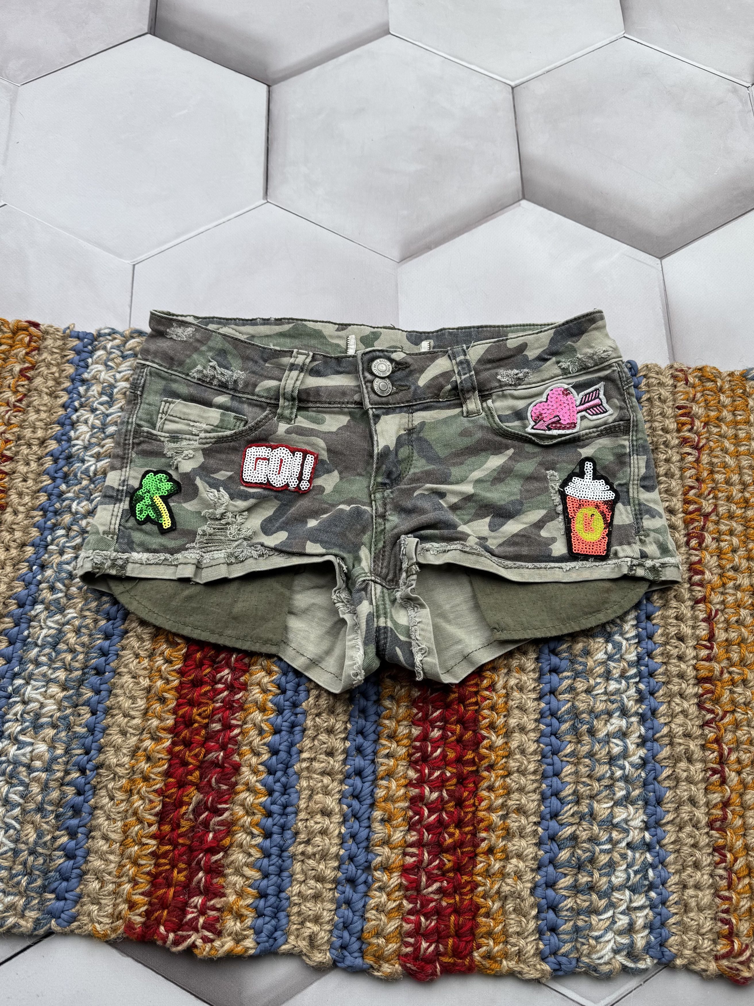Vintage Vintage Mini Shorts Size 25" / US 0 / IT 36 - 1 Thumbnail