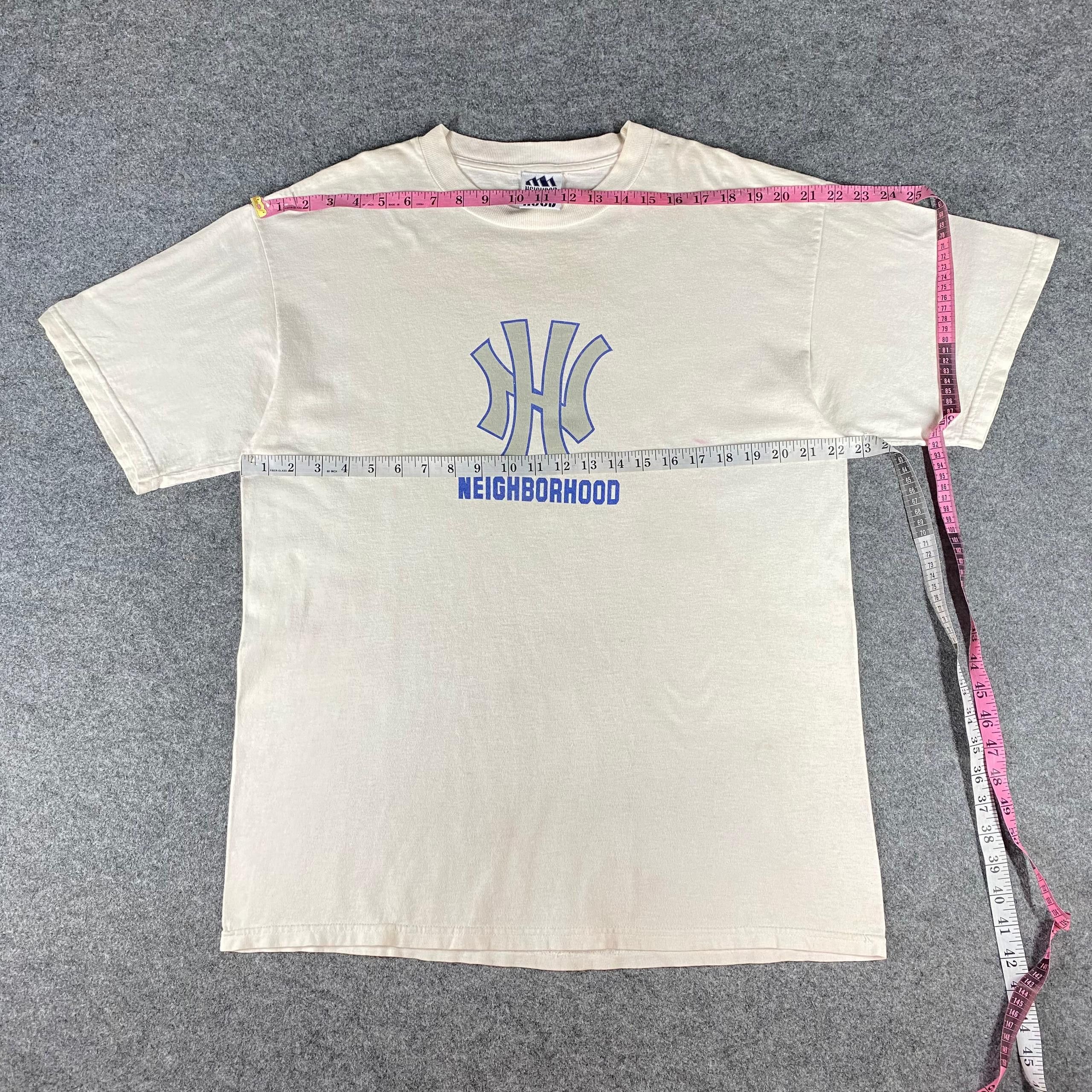 Neighborhood Vintage 90s Neighborhoods Streetwear Tshirt Size US L / EU 52-54 / 3 - 4 Thumbnail