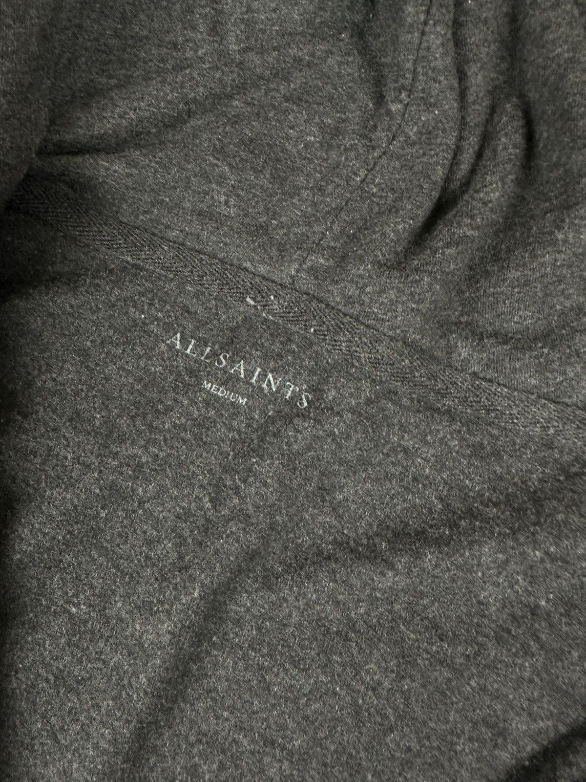 Allsaints Allsaints Mens Basic Silver Zip Up Hoodie Small Logo Size US M / EU 48-50 / 2 - 7 Thumbnail