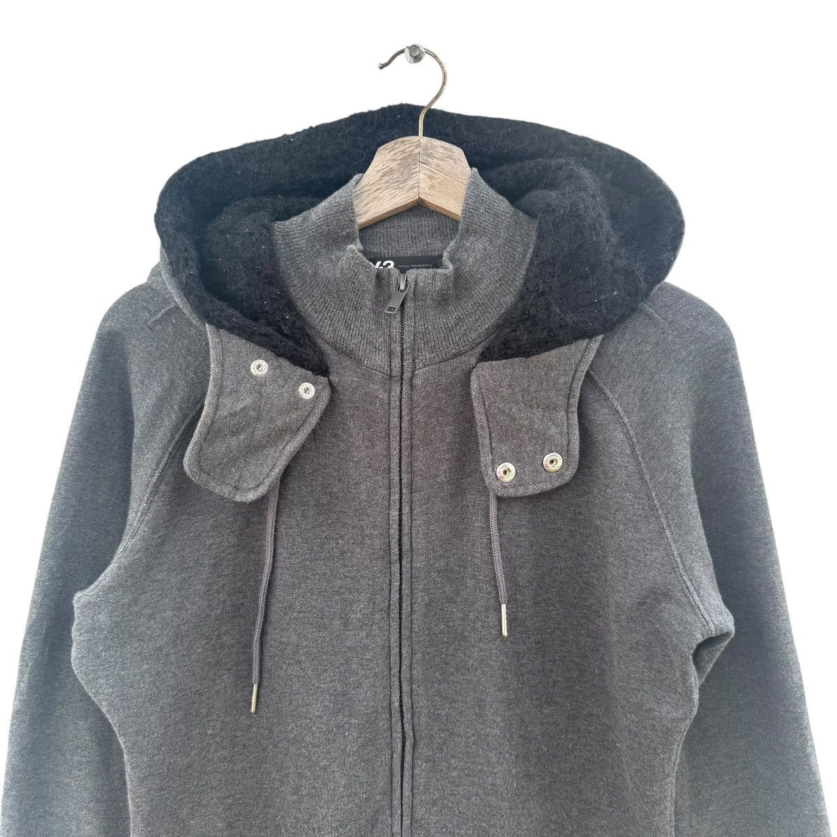 Yohji Yamamoto Y-3 Yohji Yamamoto Adidas Zipper Sweater Hoodie Size S / US 4 / IT 40 - 6 Thumbnail
