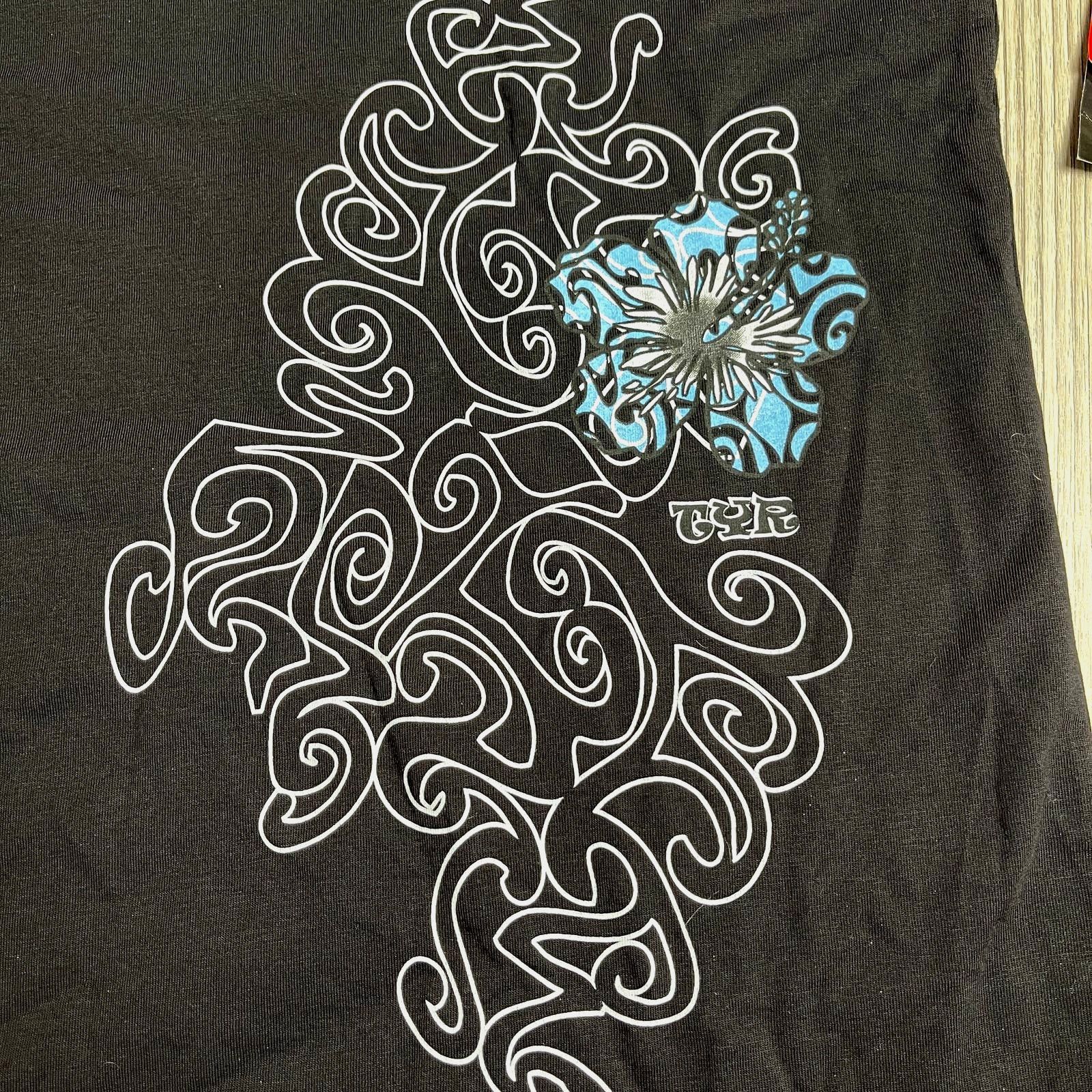 Other TYR Mens Surf Hibiscus Tshirt Tee Short Sleeve Black XXL $40 Size US XXL / EU 58 / 5 - 2 Thumbnail