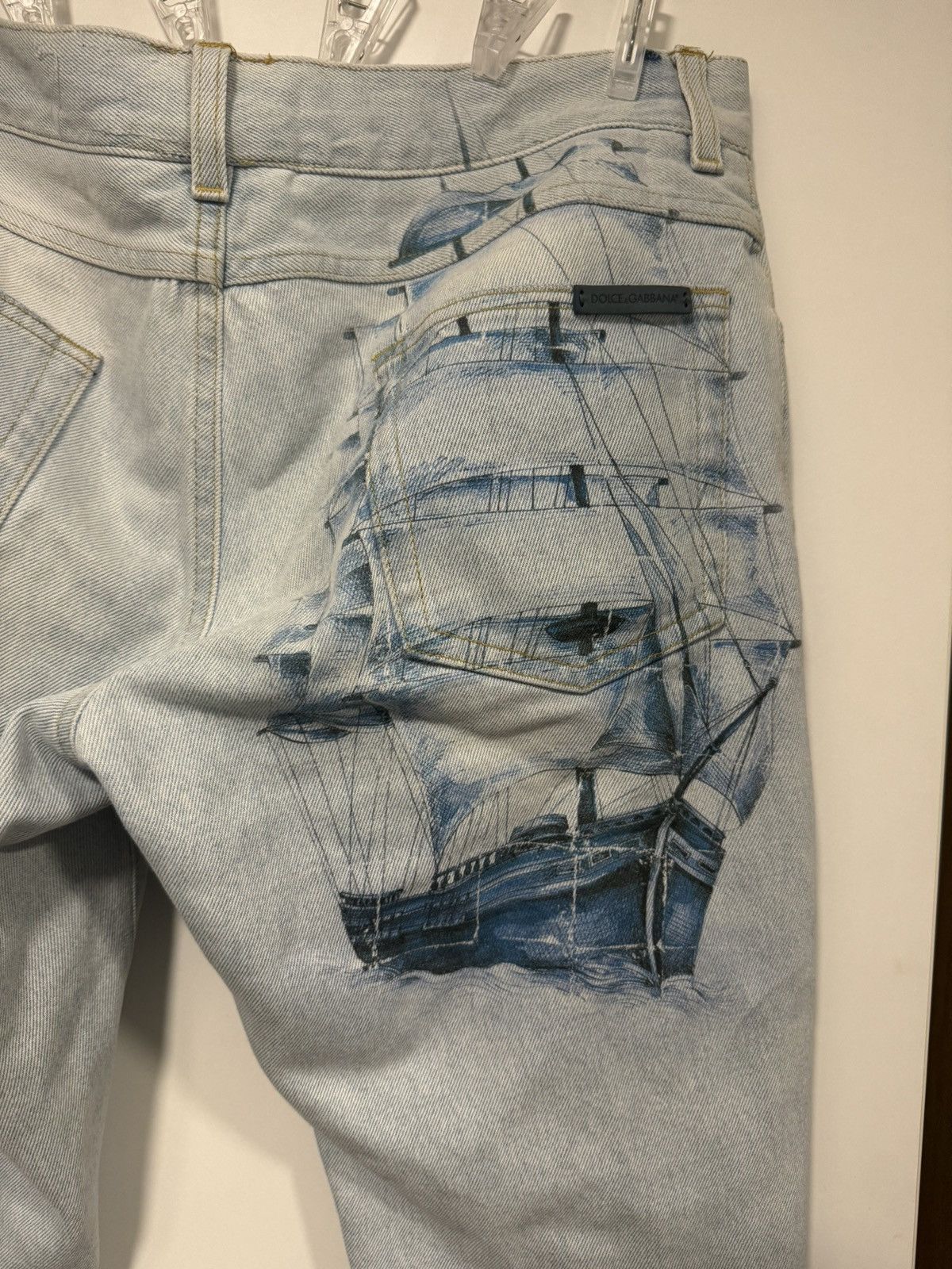 Dolce & Gabbana Dolce & Gabbana Denim Printed Jeans Size US 34 / EU 50 - 5 Thumbnail