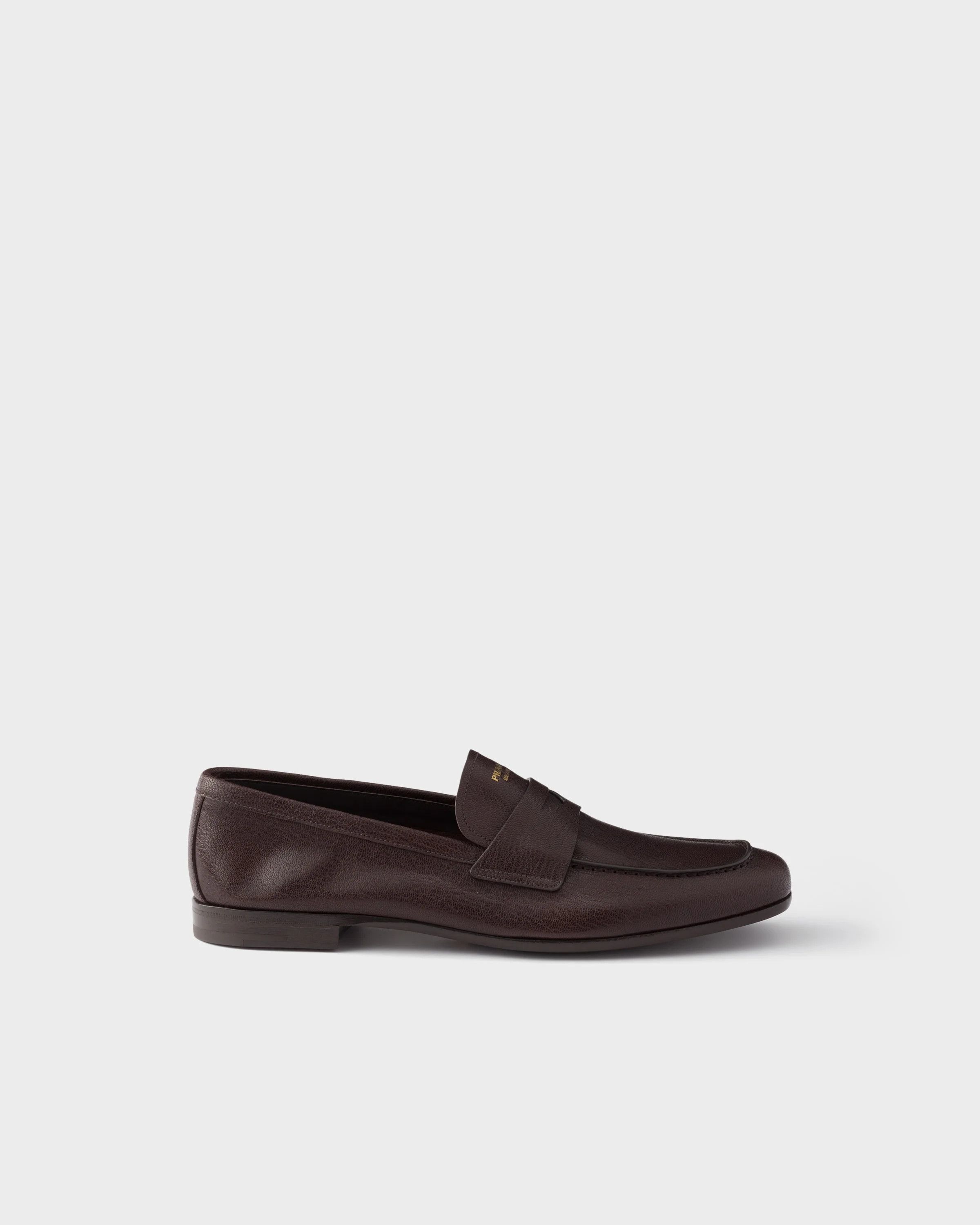 PRADA Size 8 Brown 2P 1403 Leather Monk Strap Loafers Prada PRADA Size 8 Brown 2P 1403 Leather Monk Strap Loafers  main image 3