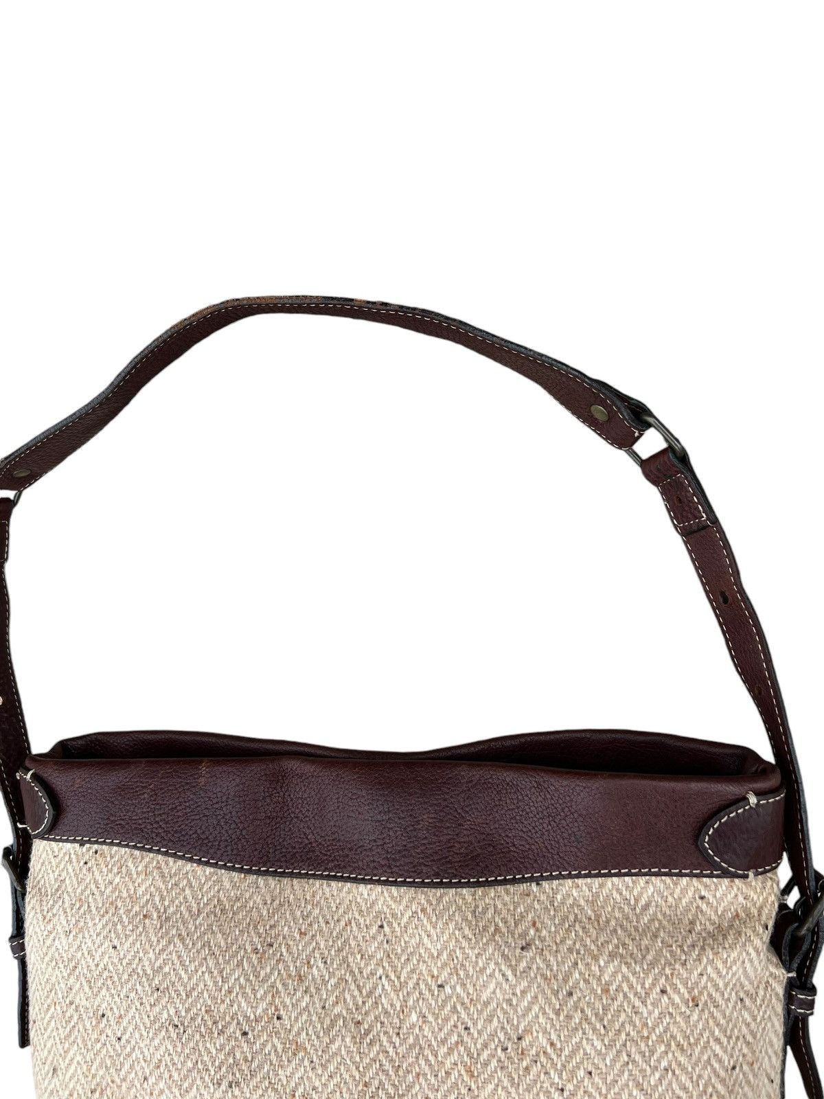 Leather Vintage Tsuchiya Kaban Leather HBT Wool Bag Size ONE SIZE - 7 Thumbnail