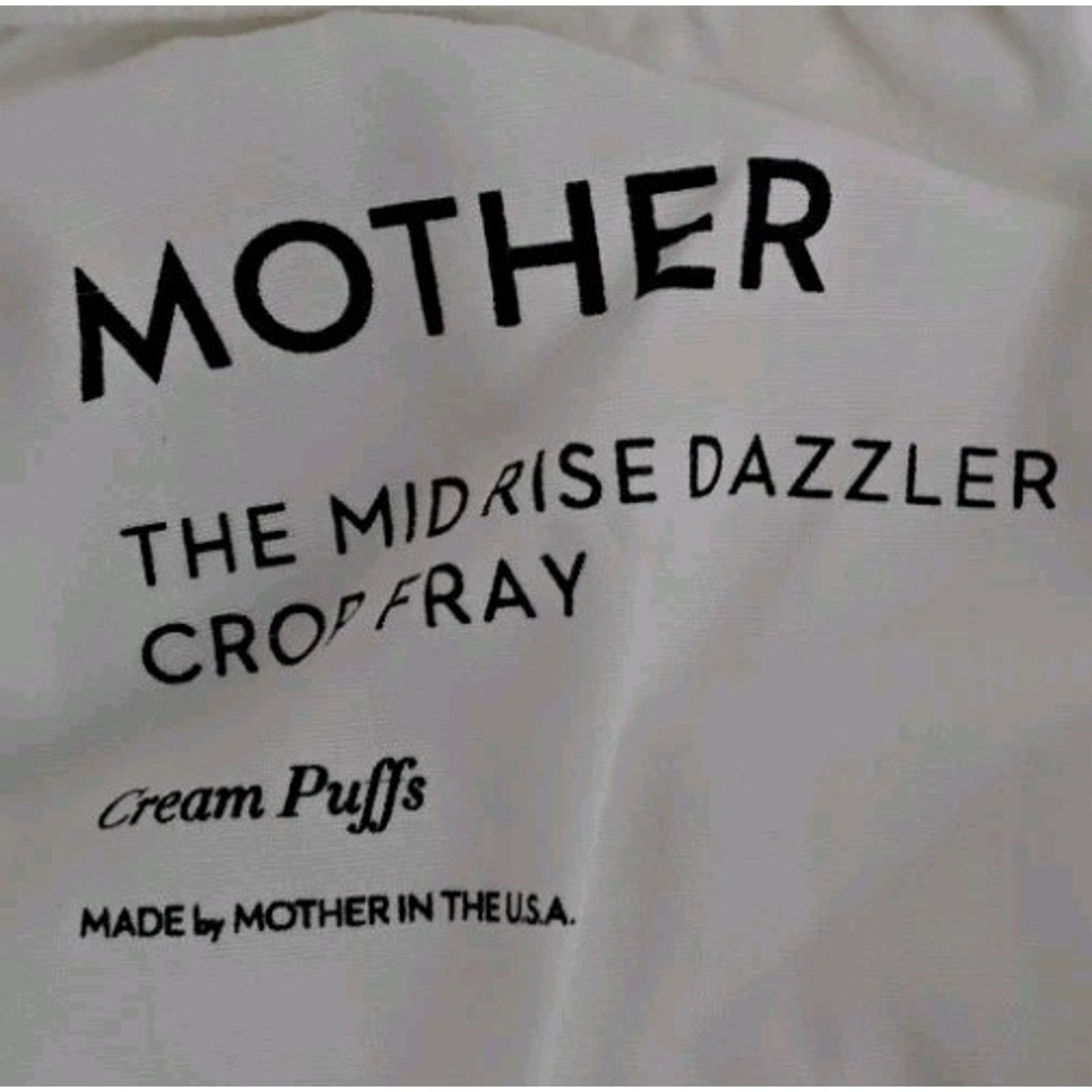 MOTHER Mother The Mid Rise Dazzler Jeans Women's 29 White Crop Size 29" - 16 Thumbnail
