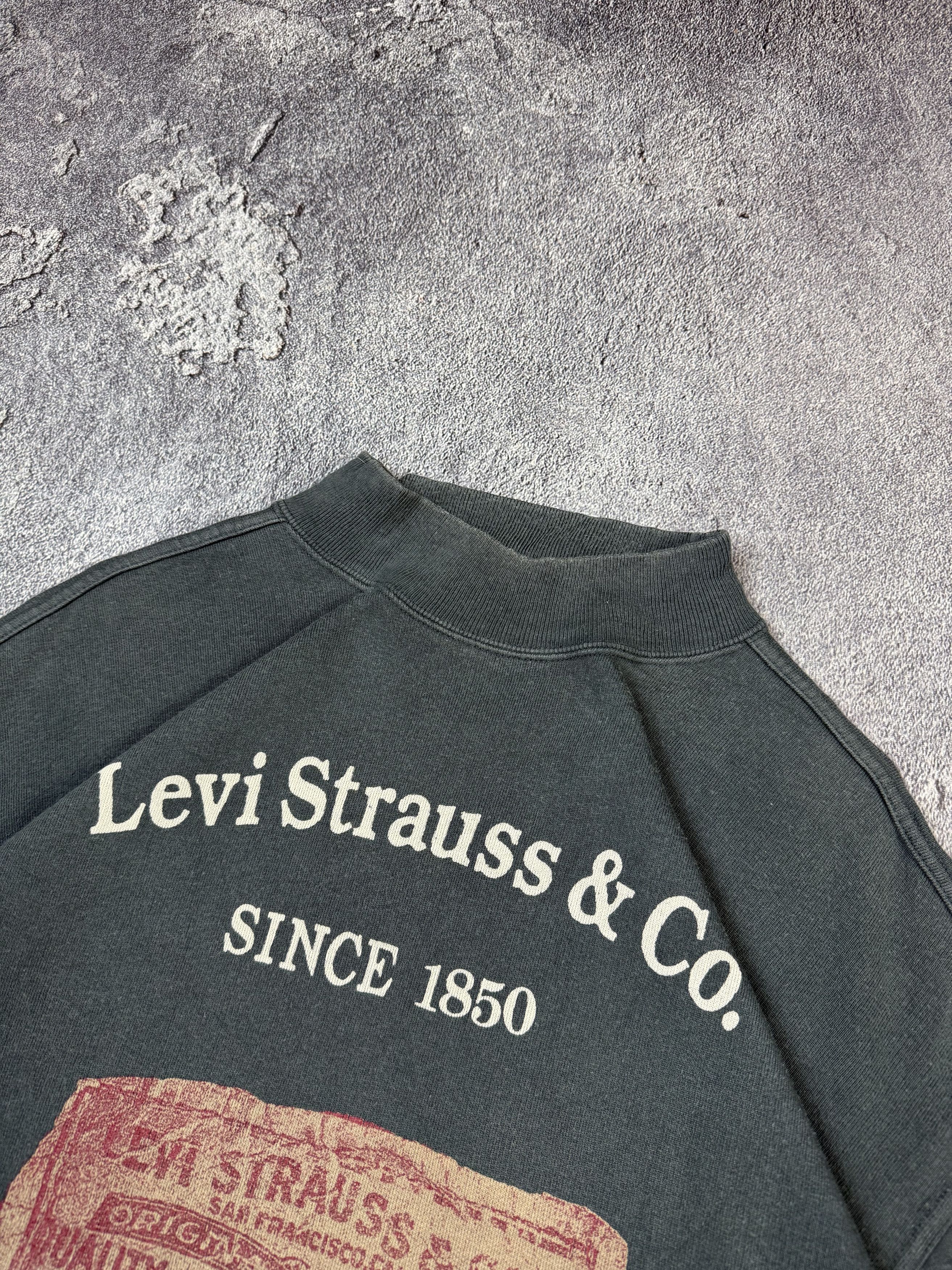Levi's Vintage Clothing Vintage 90s Levi's Tab Grey Faded Sweatshirt Size US L / EU 52-54 / 3 - 4 Thumbnail